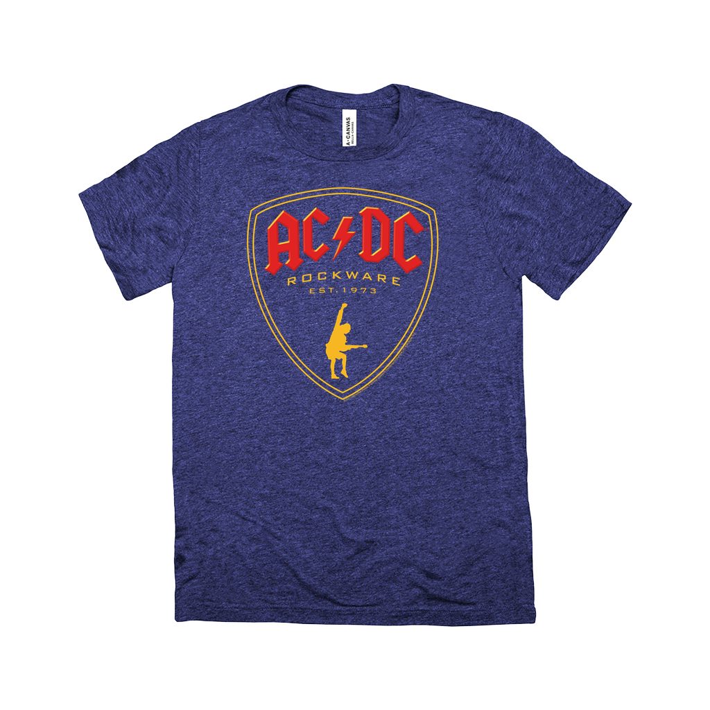 AC/DC Triblend T-Shirt | Rockware Est. 1973 Emblem Shirt