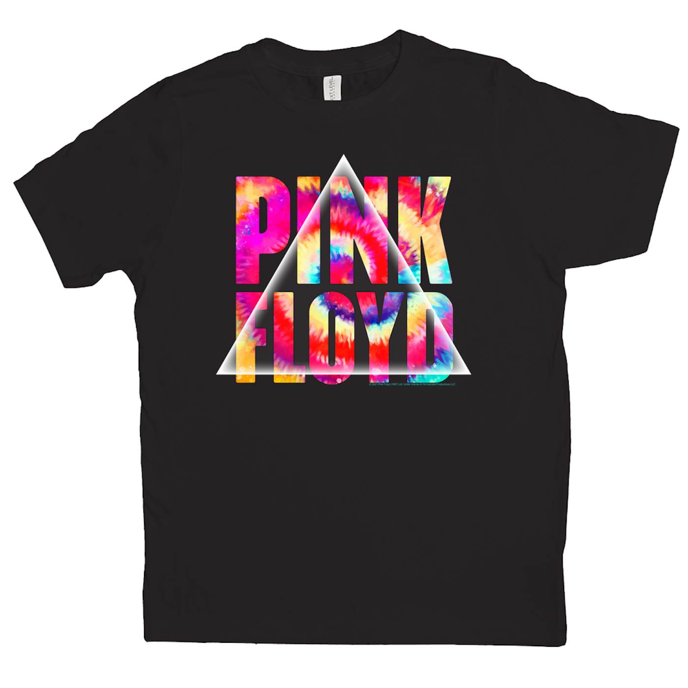 Pink Floyd Kids T-Shirt | Tie Dye Prism Logo Pink Floyd Kids Shirt (Merchbar Exclusive)
