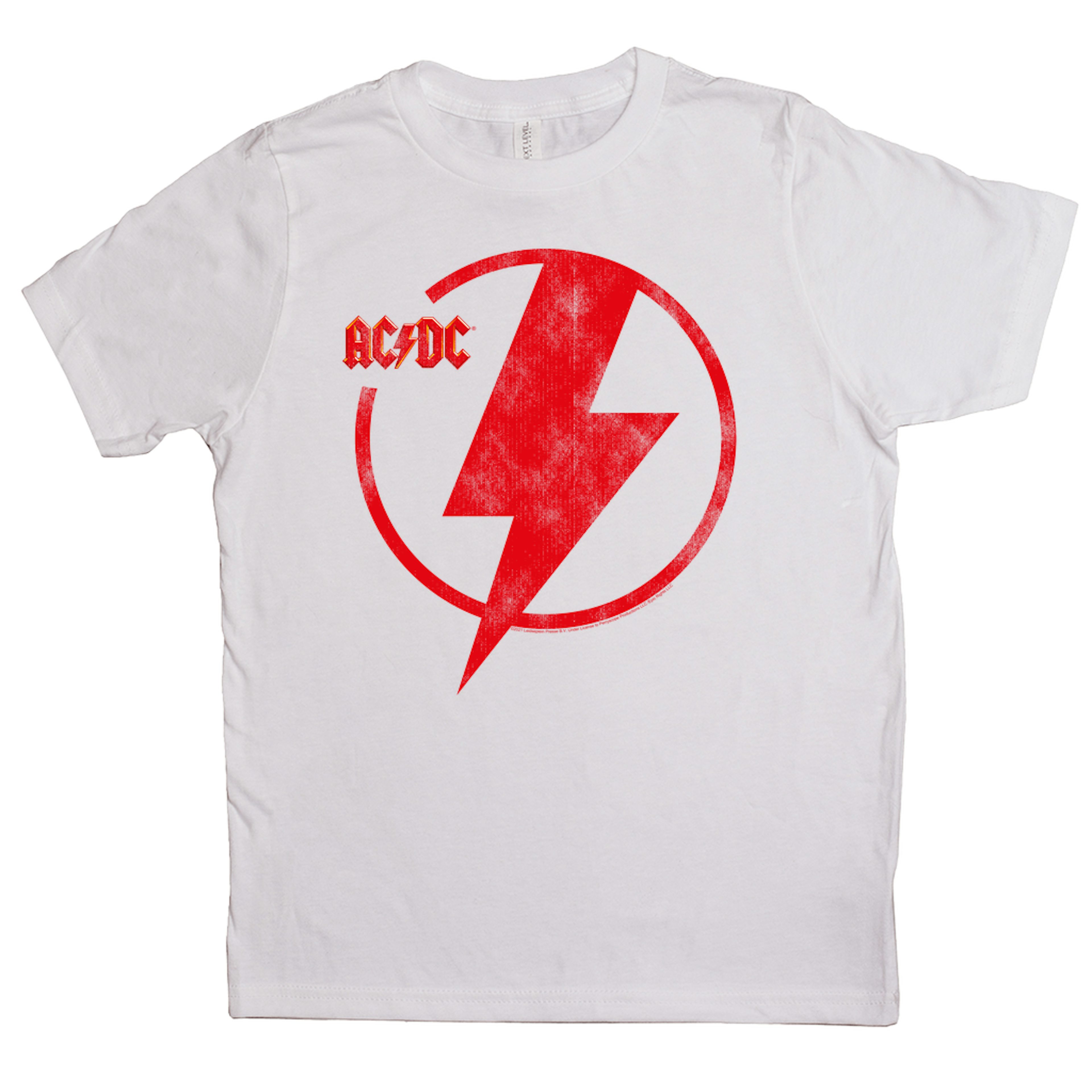 AC/DC Kids T-Shirt | Logo Lightning Bolt Red Distressed Kids Shirt