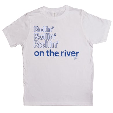 Creedence Clearwater Revival Kids T-Shirt | Rollin On The River Distressed Creedence Clearwater Revival Kids Shirt