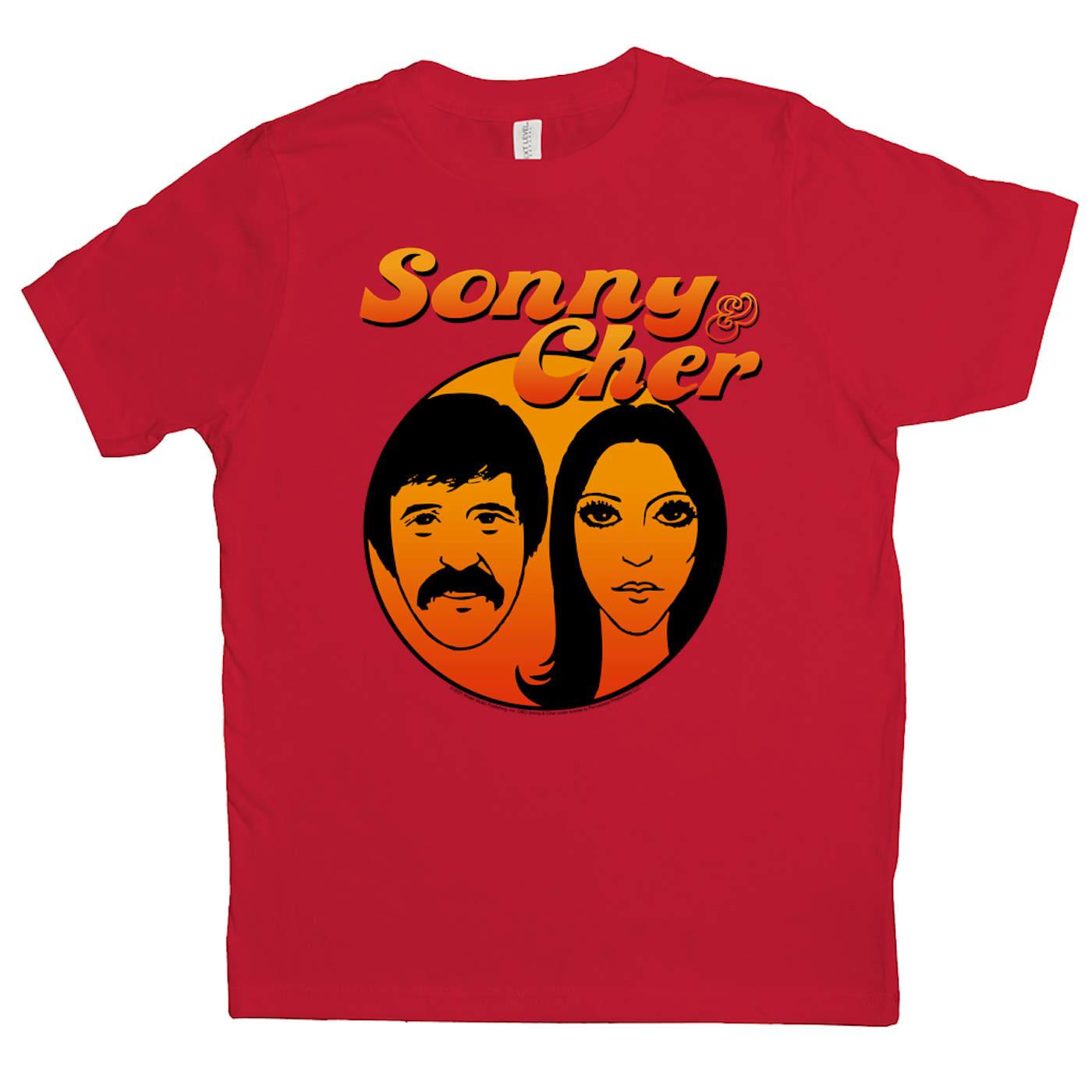 Sonny & Cher Kids T-Shirt | Comedy Hour Illustration And Logo Ombre Sonny and Cher Kids Shirt