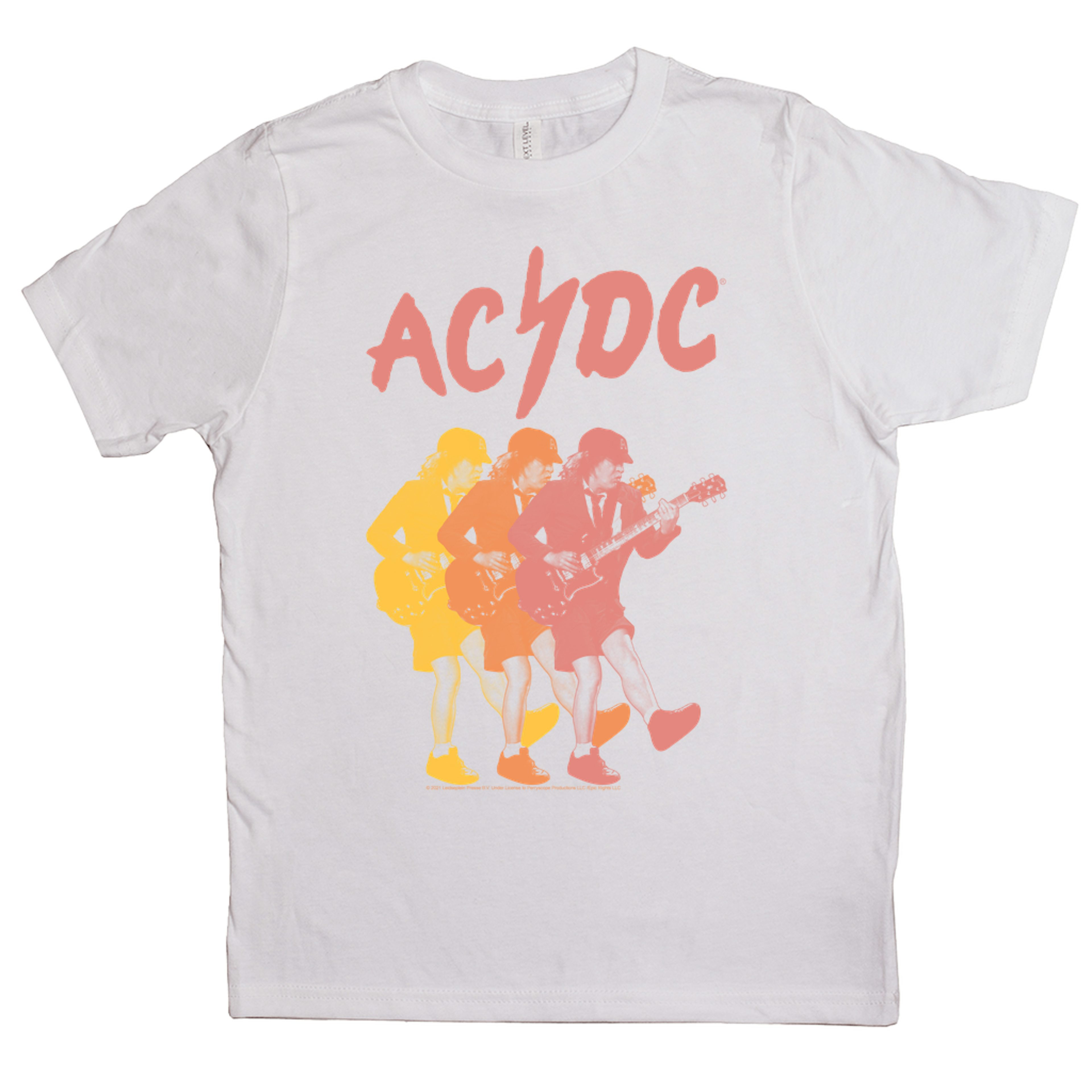 AC/DC Kids T-Shirt | Angus Young Pastel Design Kids Shirt (Merchbar ...
