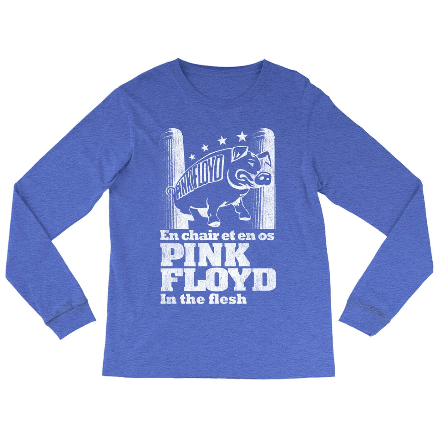 Pink Floyd Long Sleeve Shirt | In The Flesh Concert en Français Design Pink Floyd Shirt
