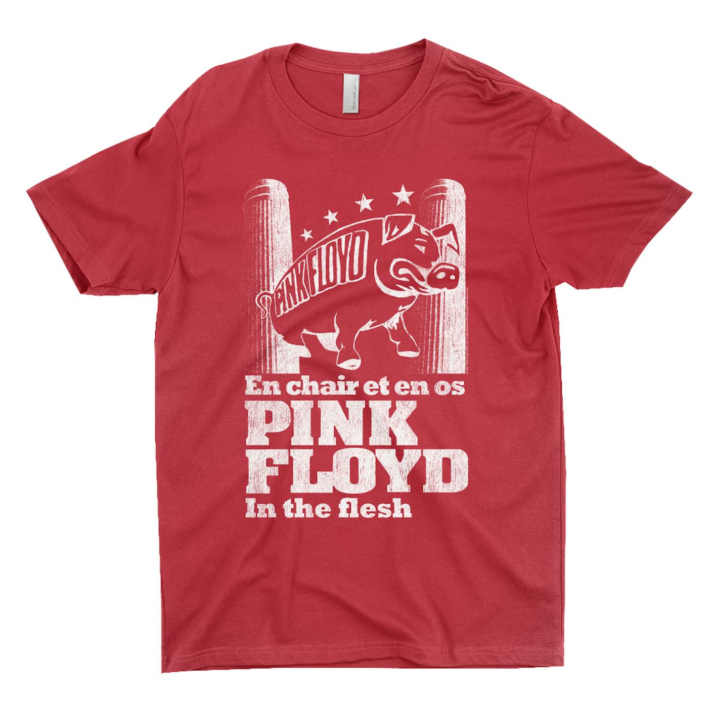 Pink Floyd T-Shirt | In The Flesh Concert en Français Design Pink Floyd Shirt