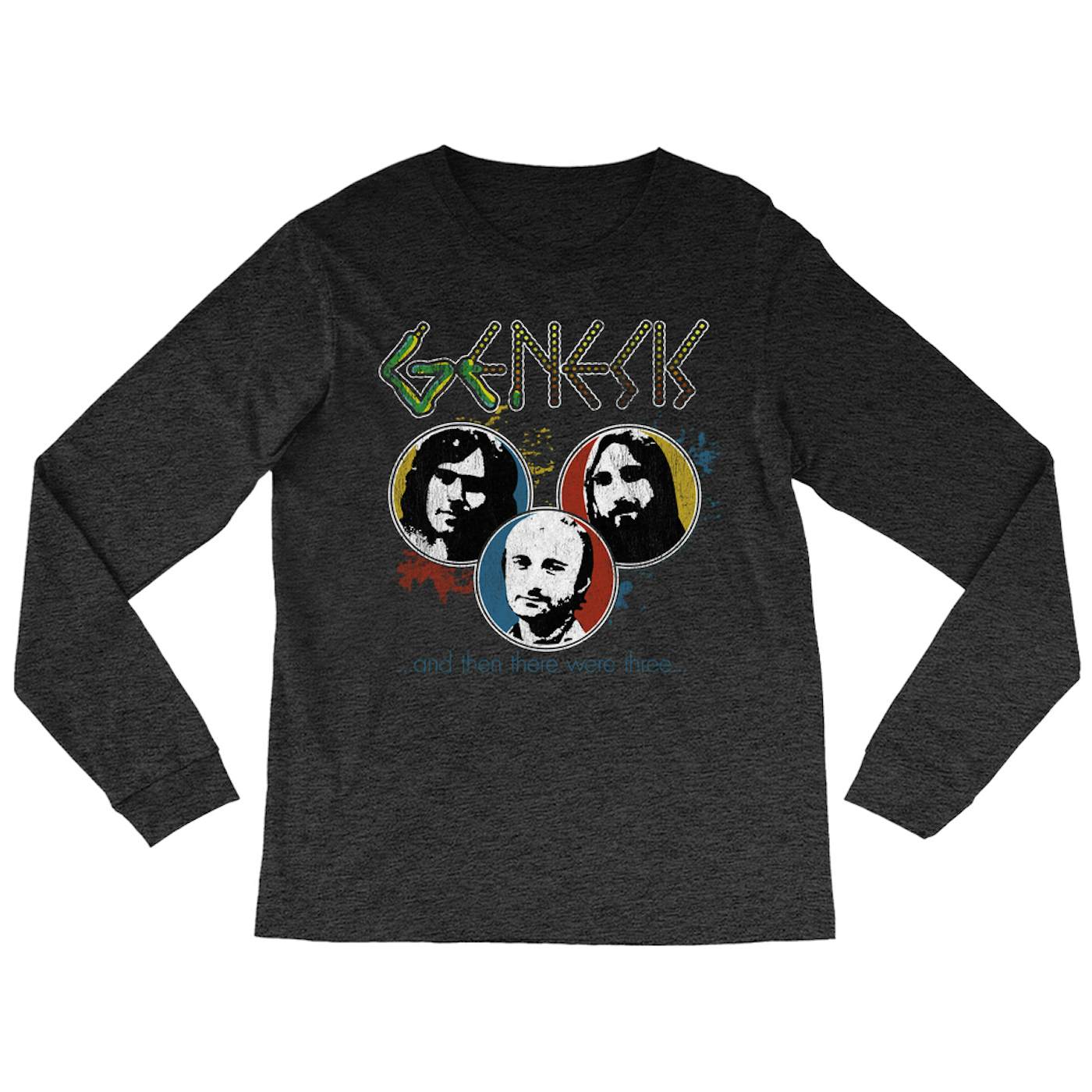 Genesis Long Sleeve Shirt | And Then There Were Three Design Distressed Genesis Shirt