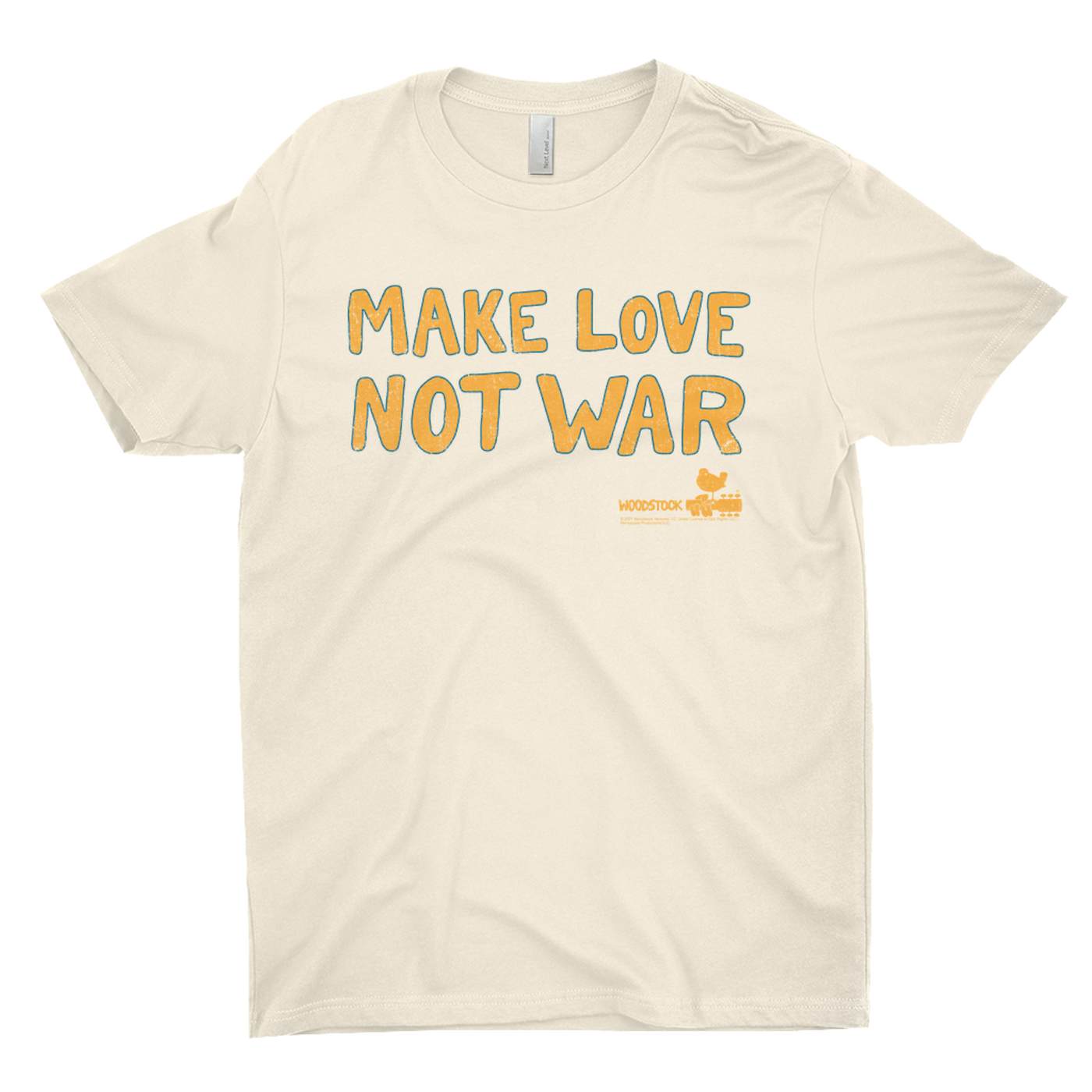 Woodstock T-Shirt | Make Love Not War Distressed Woodstock Shirt (Merchbar Exclusive)