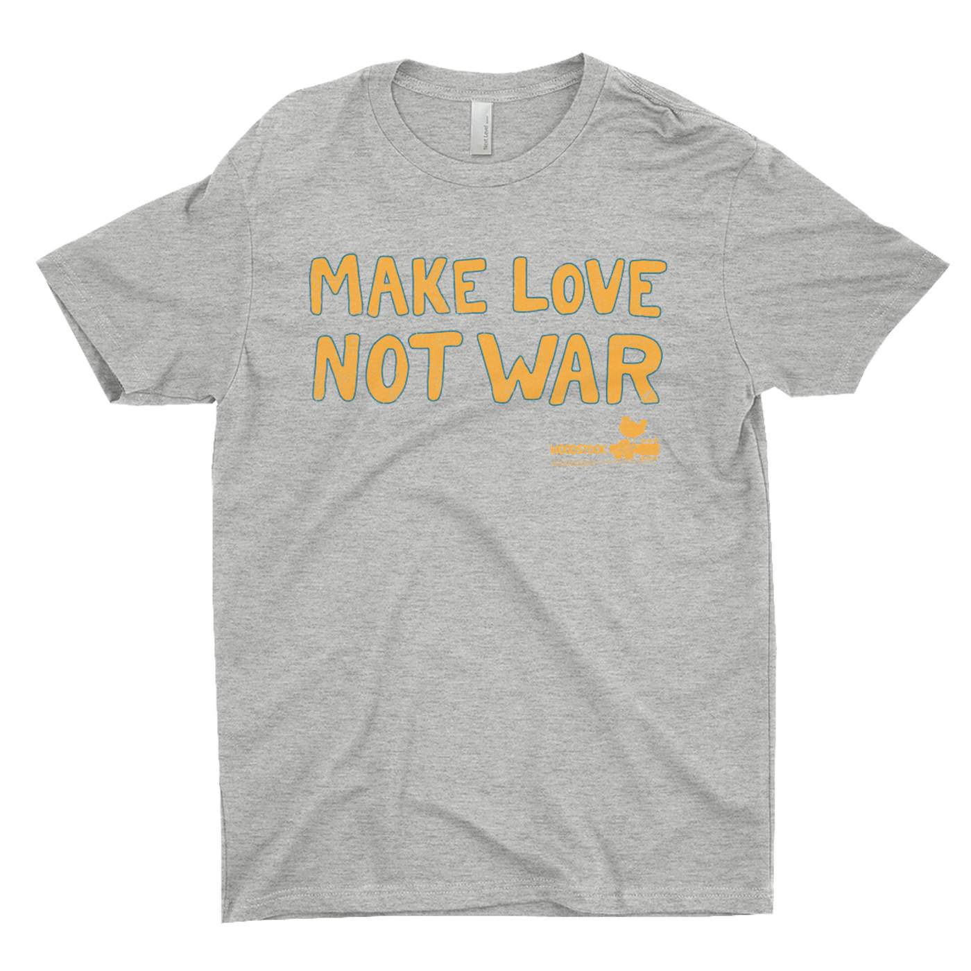 Woodstock T-Shirt | Make Love Not War Distressed Woodstock Shirt (Merchbar Exclusive)
