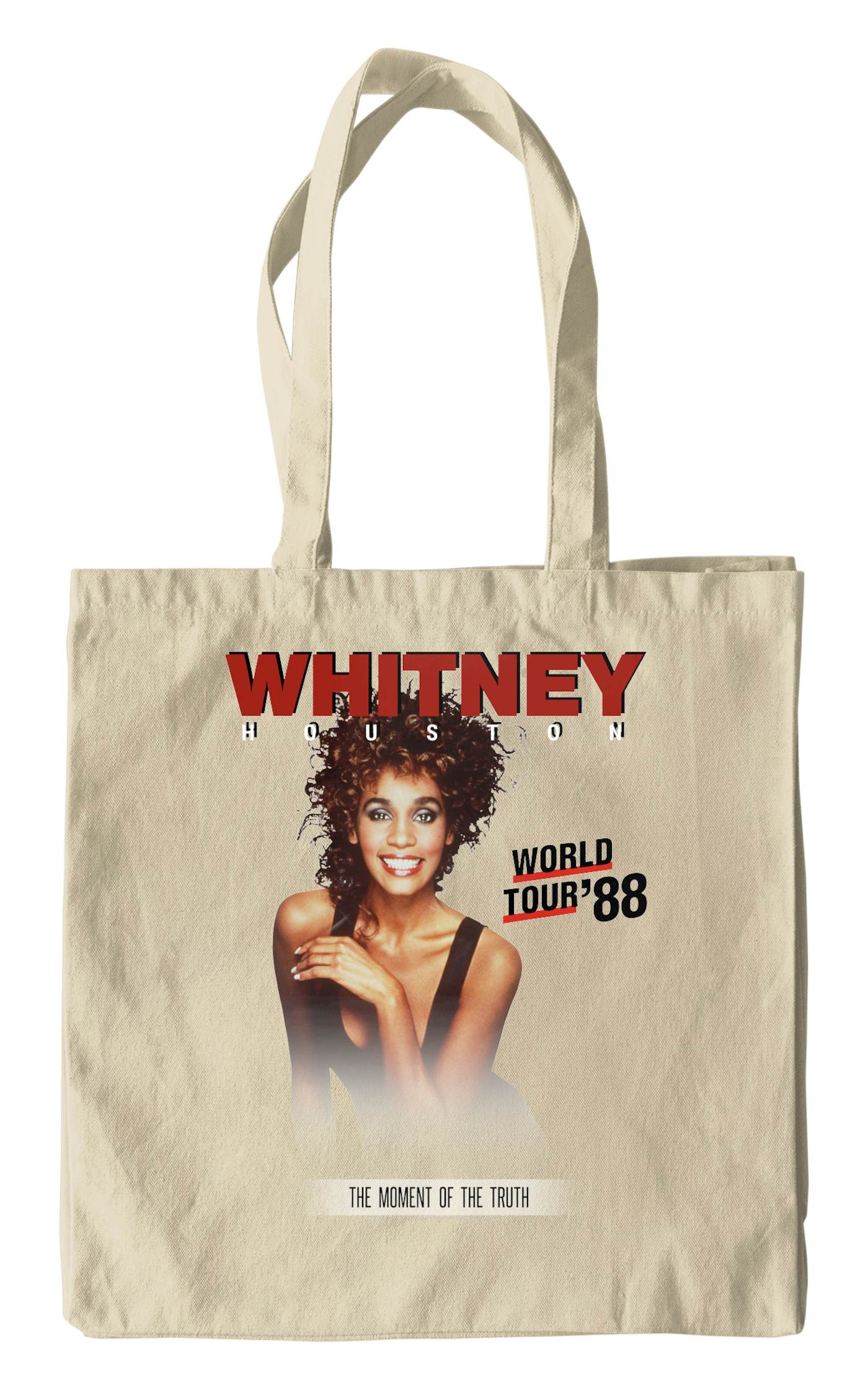 Whitney Houston Tote Bag  1988 World Tour Poster Image Whitney
