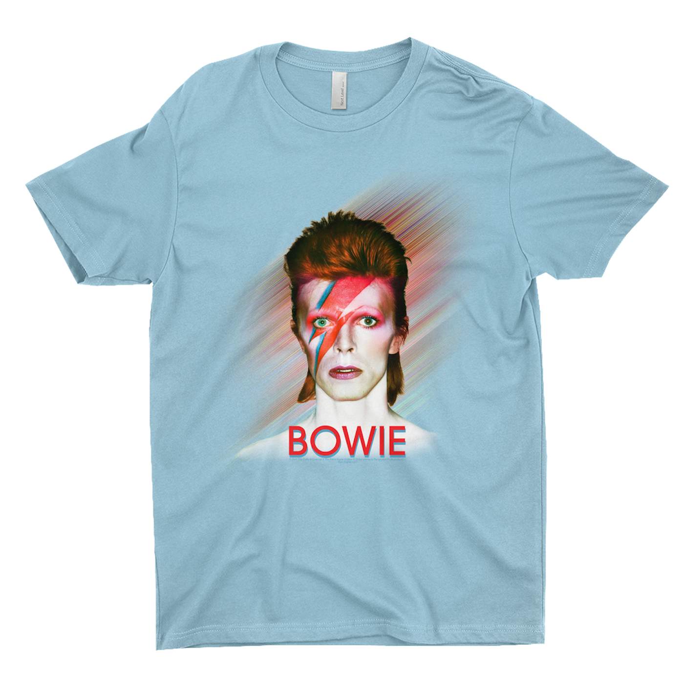 David Bowie T-Shirt  Red, White, Blue Ziggy Stardust And The Spiders From  Mars (Merchbar Exclusive) David Bowie Football Shirt