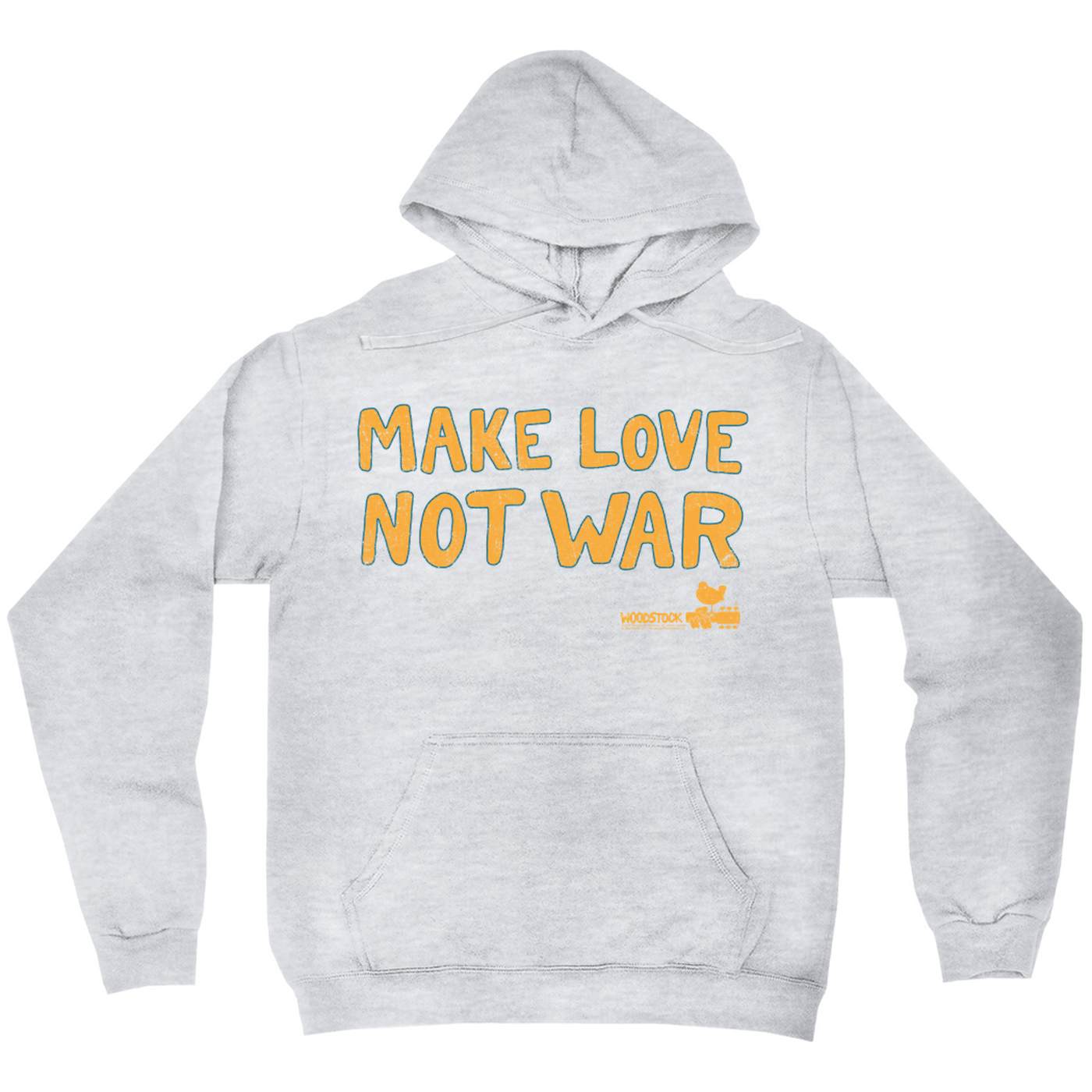 Woodstock Hoodie | Make Love Not War Distressed Woodstock Hoodie (Merchbar Exclusive)