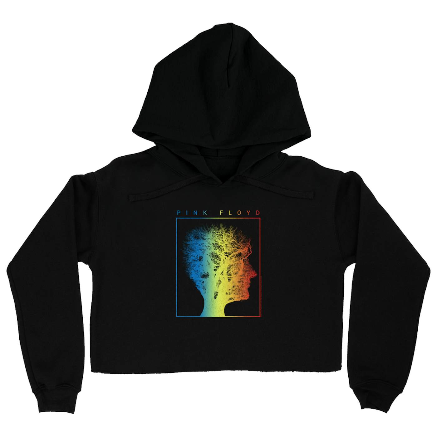 Pink Floyd Hoodie | Tree Of Half Life Ombre Rainbow Image Pink