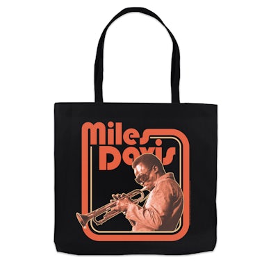 Miles Davis Tote Bag | Young Miles Retro Image Miles Davis Bag