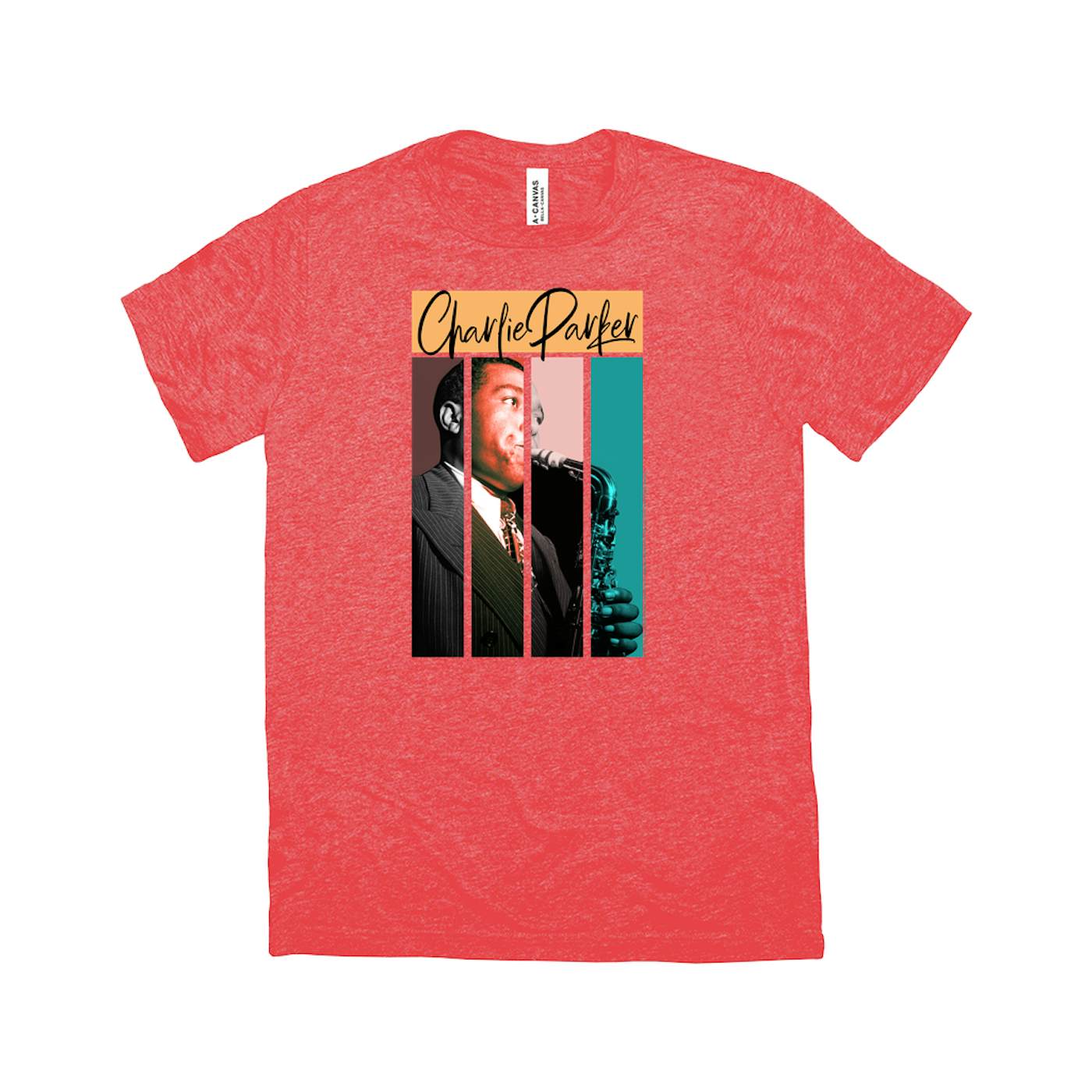 Charlie Parker T-Shirt | Chasin' The Bird Colorful Brush Stroke Image Charlie Parker Shirt