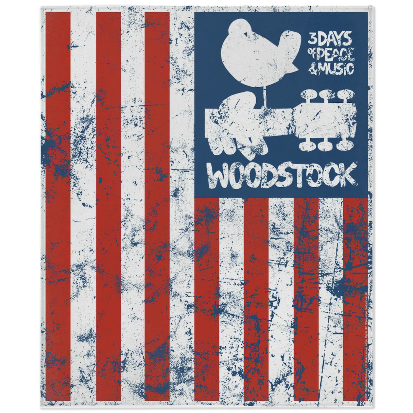Woodstock Minky Blanket | The Woodstock Flag Woodstock Blanket (Merchbar Exclusive)