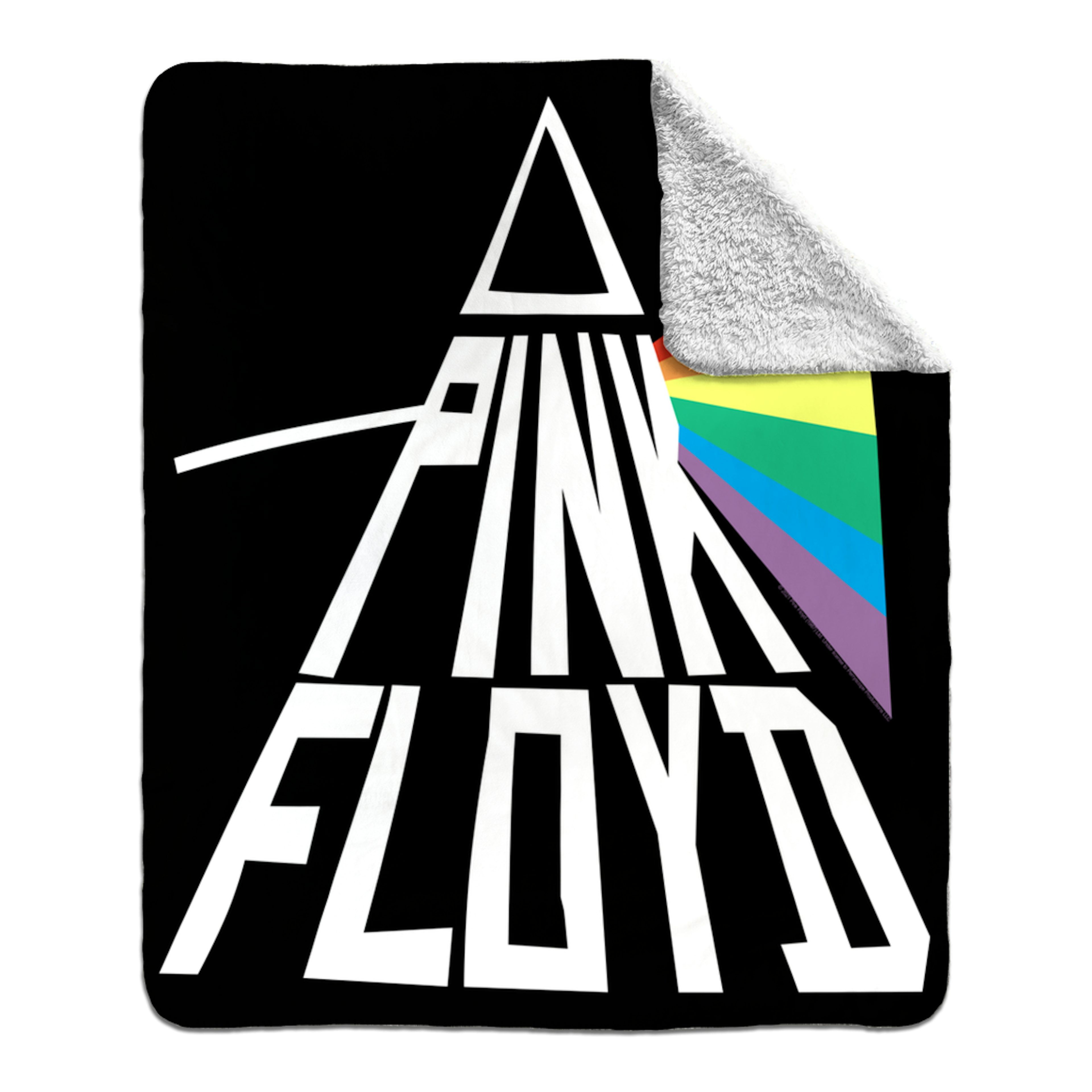 Pink Floyd Sherpa Blanket Dark Side Of The Moon Modern Prism Pink Floyd Blanket (Merchbar