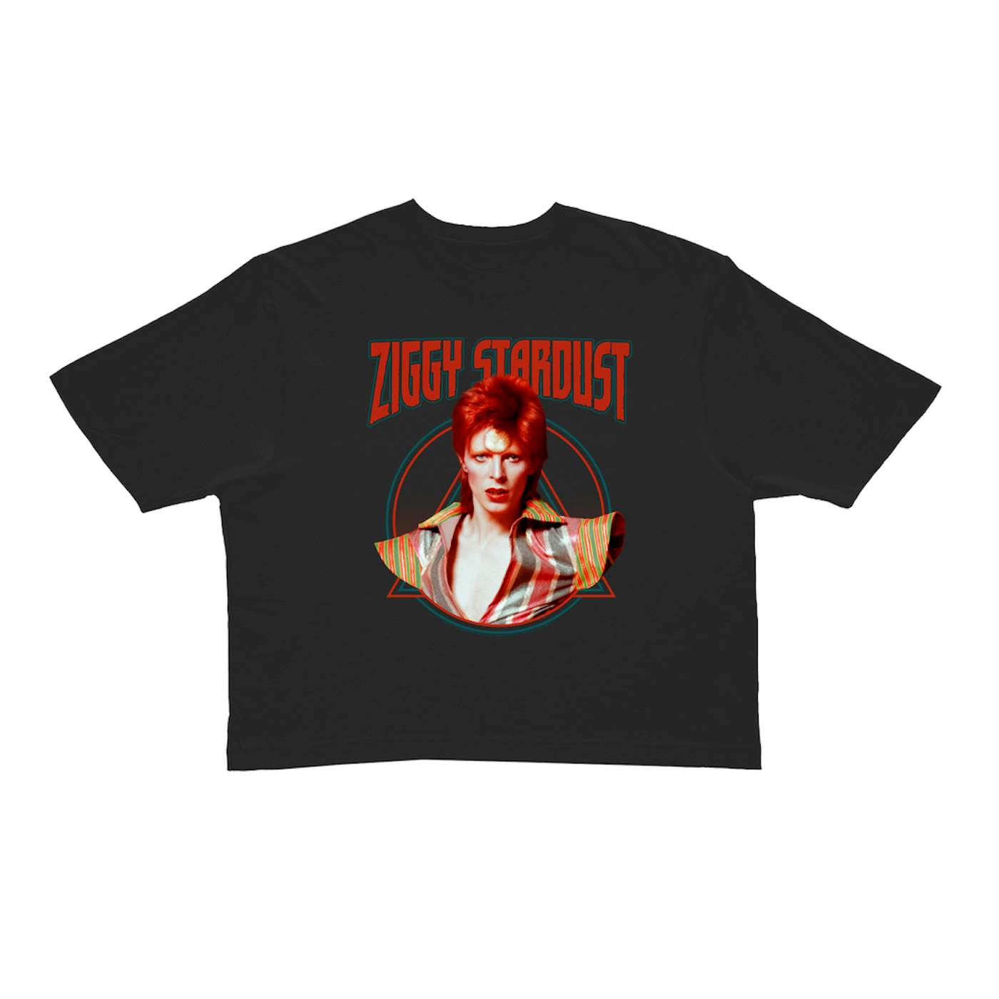 David Bowie Ladies' Crop Tee | Featuring Ziggy Stardust David Bowie Crop T-shirt