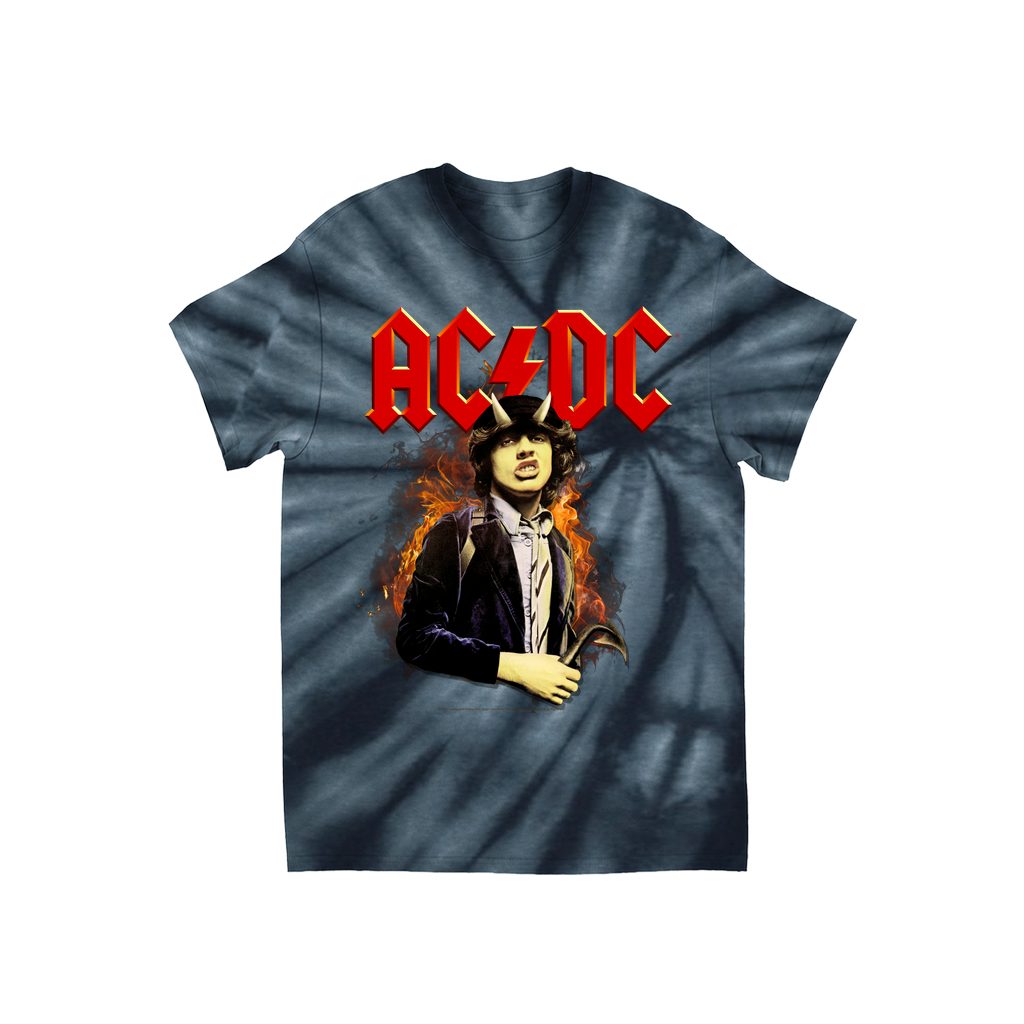 AC/DC Tie Dye T-Shirt | Highway To Hell Angus Young Design Shirt