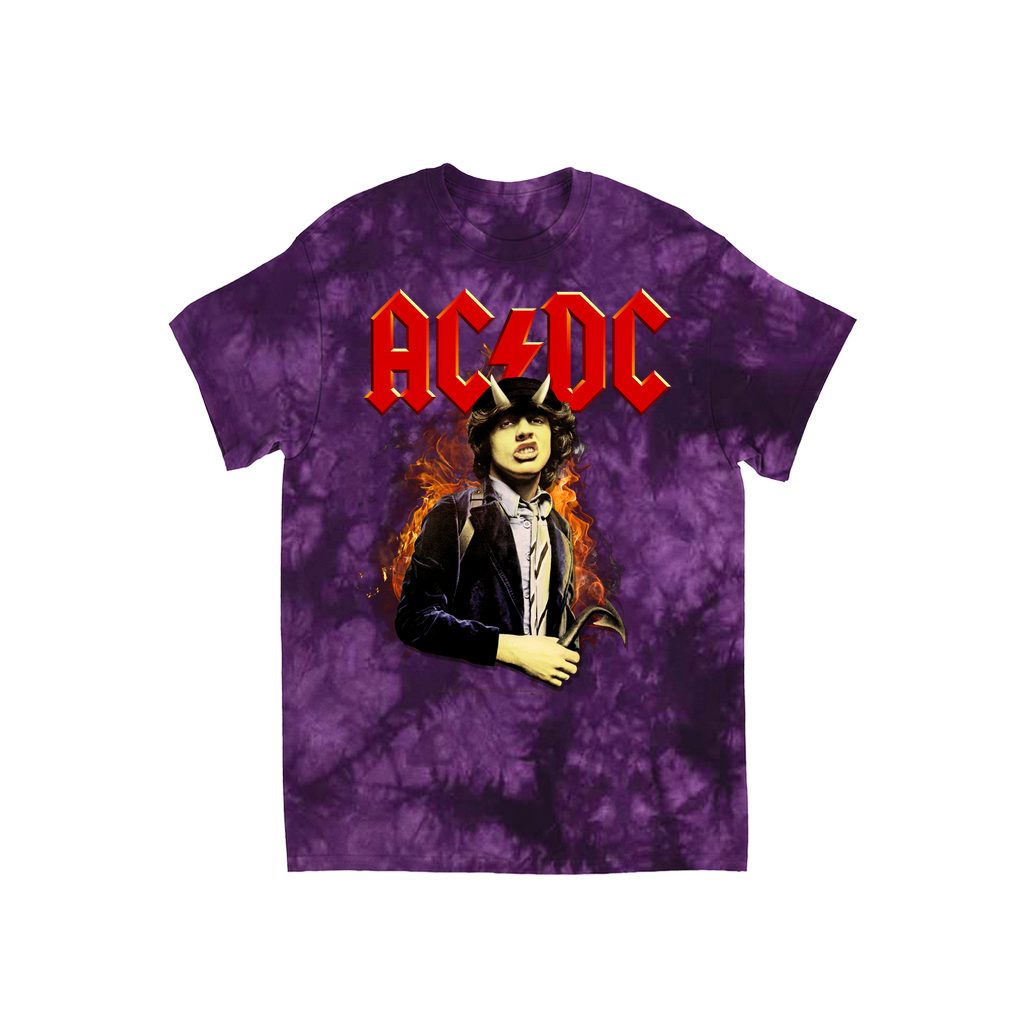 AC/DC Tie Dye T-Shirt | Highway To Hell Angus Young Design Shirt