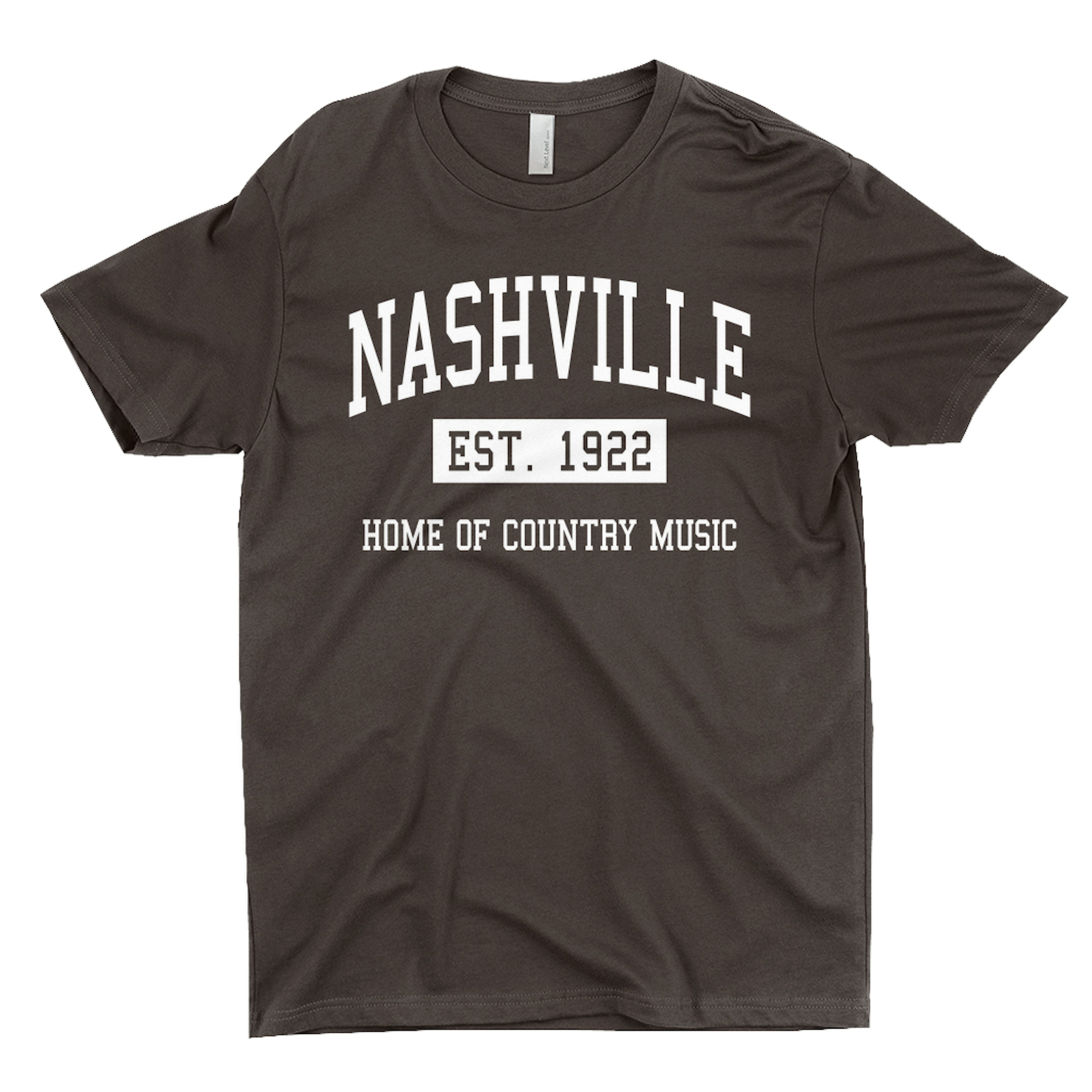 Merchbar Music Life T-Shirt | Nashville Home of Country Music Est. 1922 ...