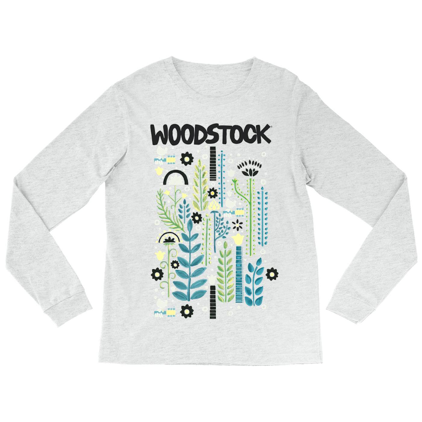 Woodstock Long Sleeve Shirt | Floral Folk Pattern Woodstock Shirt