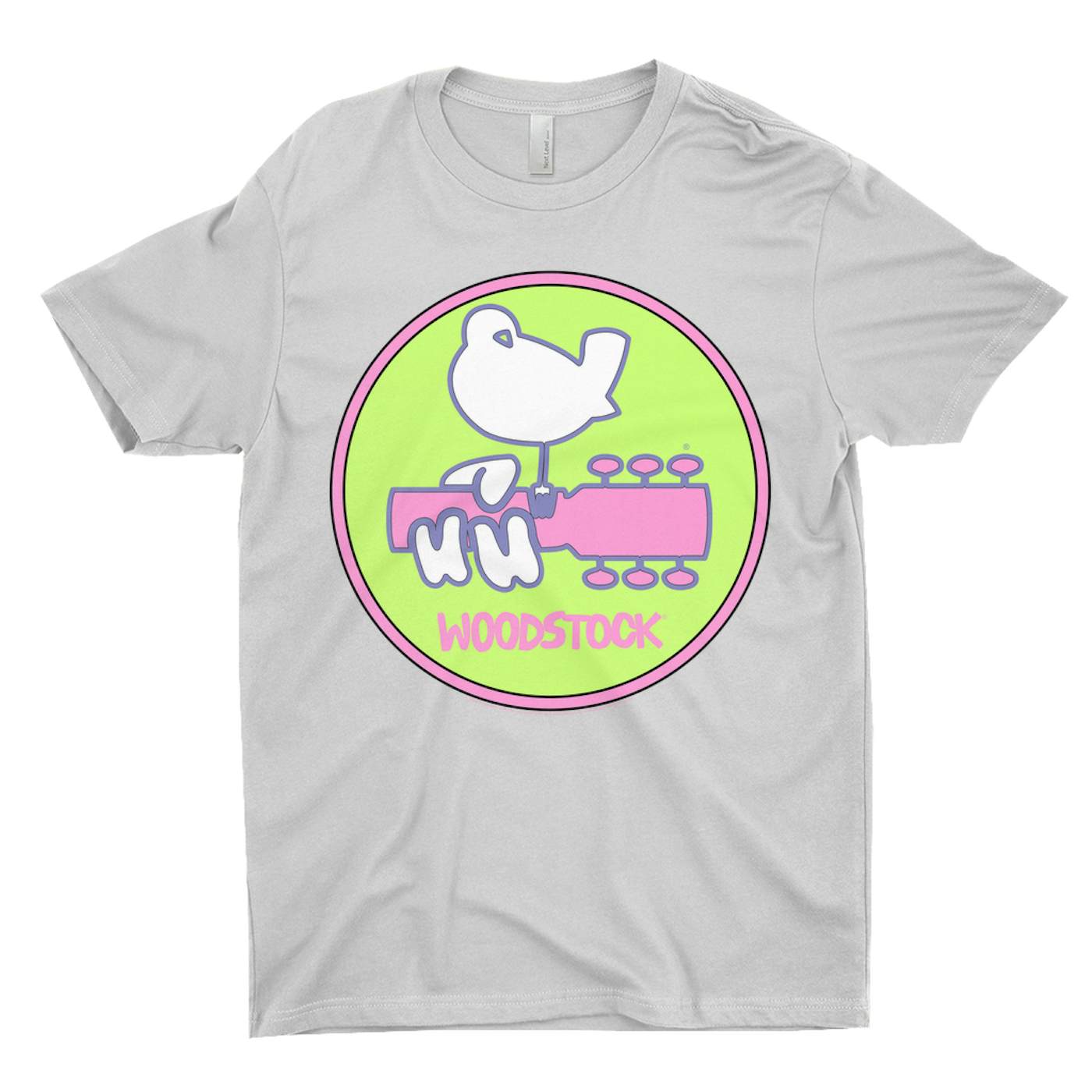 Woodstock T-Shirt | Neon Pastel Ombre Logo Design (Merchbar Exclusive) Woodstock Shirt