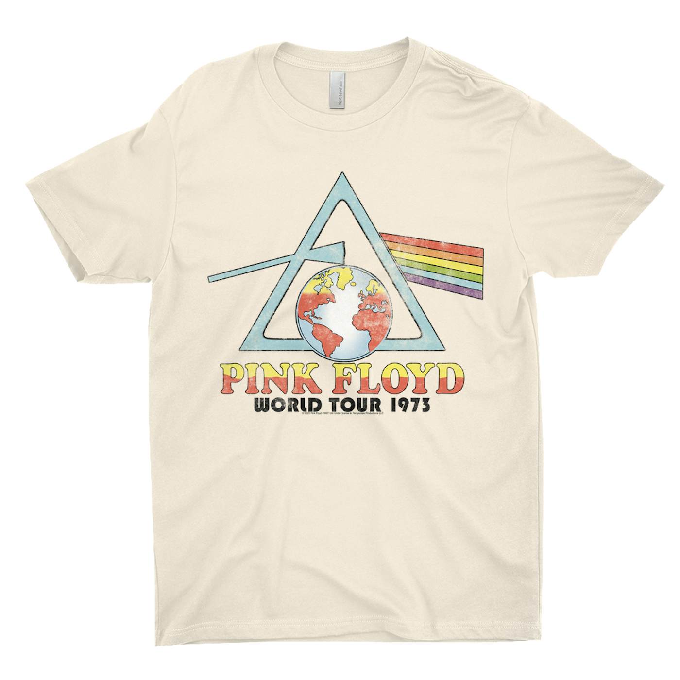 forår skære leje Pink Floyd T-Shirt | Vintage Reissue World Tour 1973 Pink Floyd Shirt