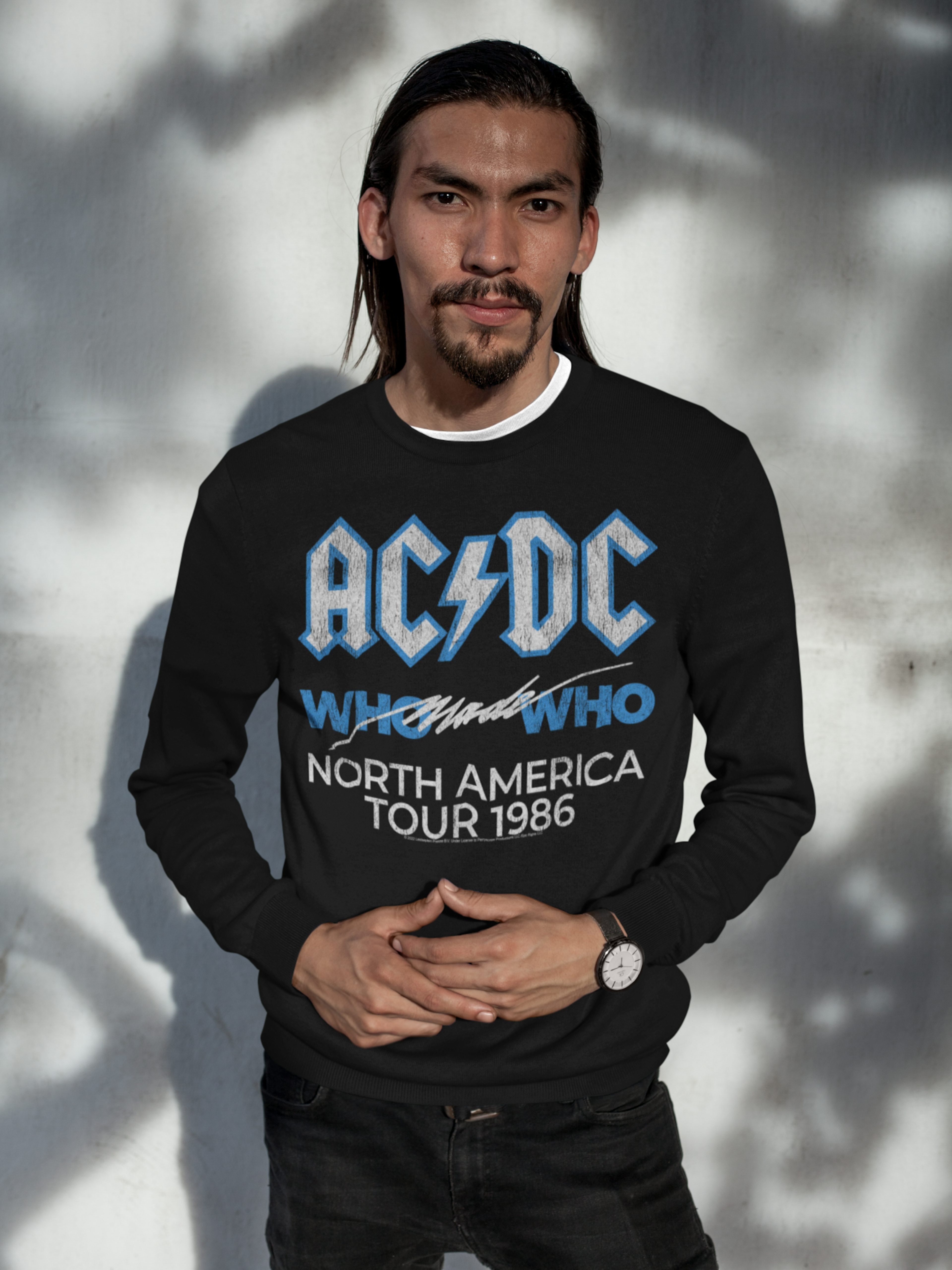 AC/DC Long Sleeve Shirt | Who Made Who North America 1986 Tour ...