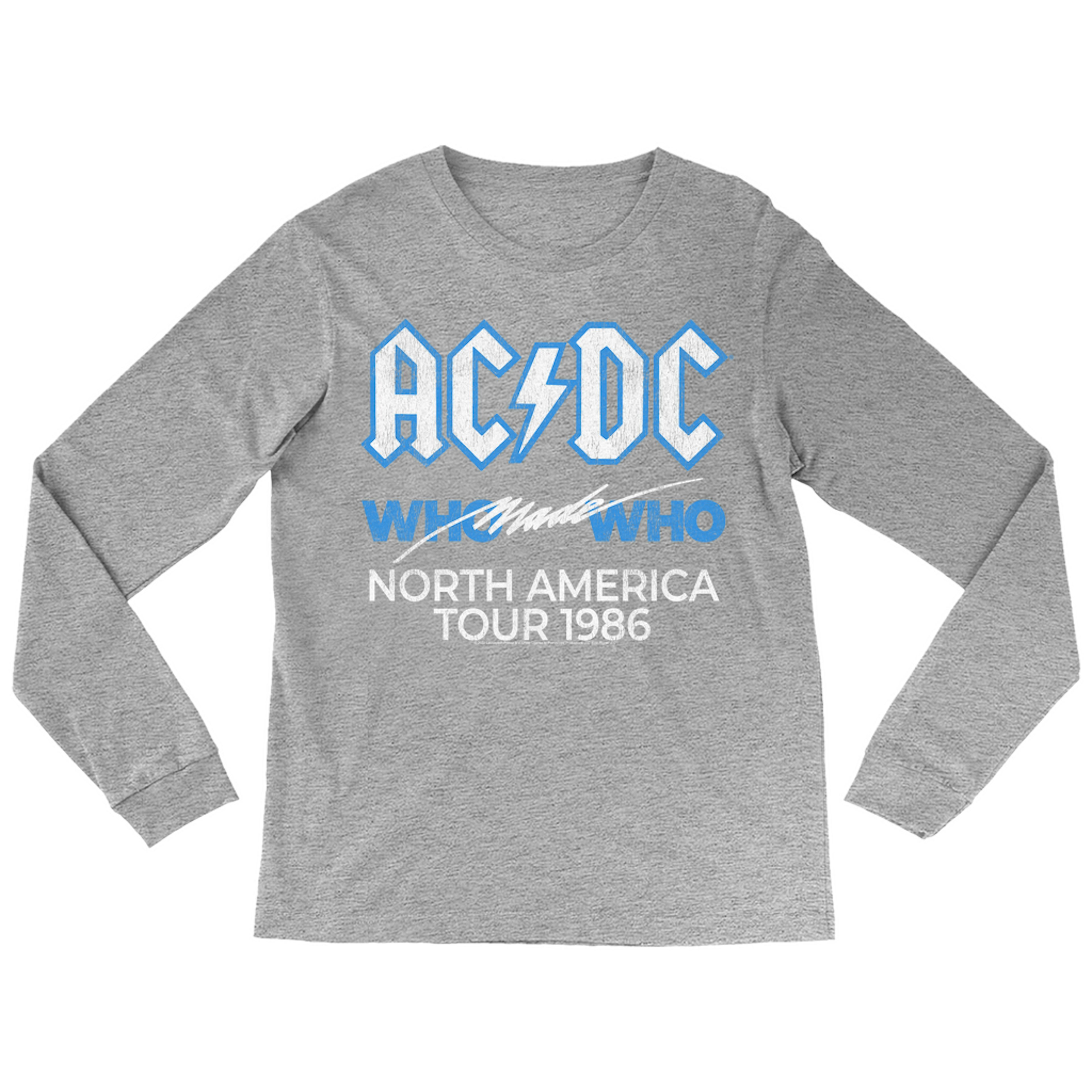 AC/DC Long Sleeve Shirt | Who Made Who North America 1986 Tour ...