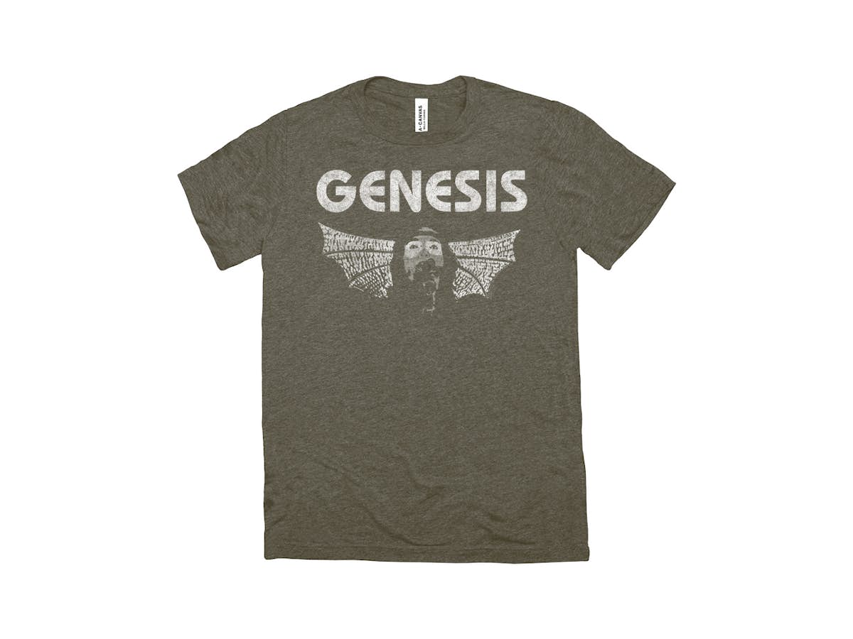 Triblend T-Shirt | Vintage White Band Distressed Genesis Shirt