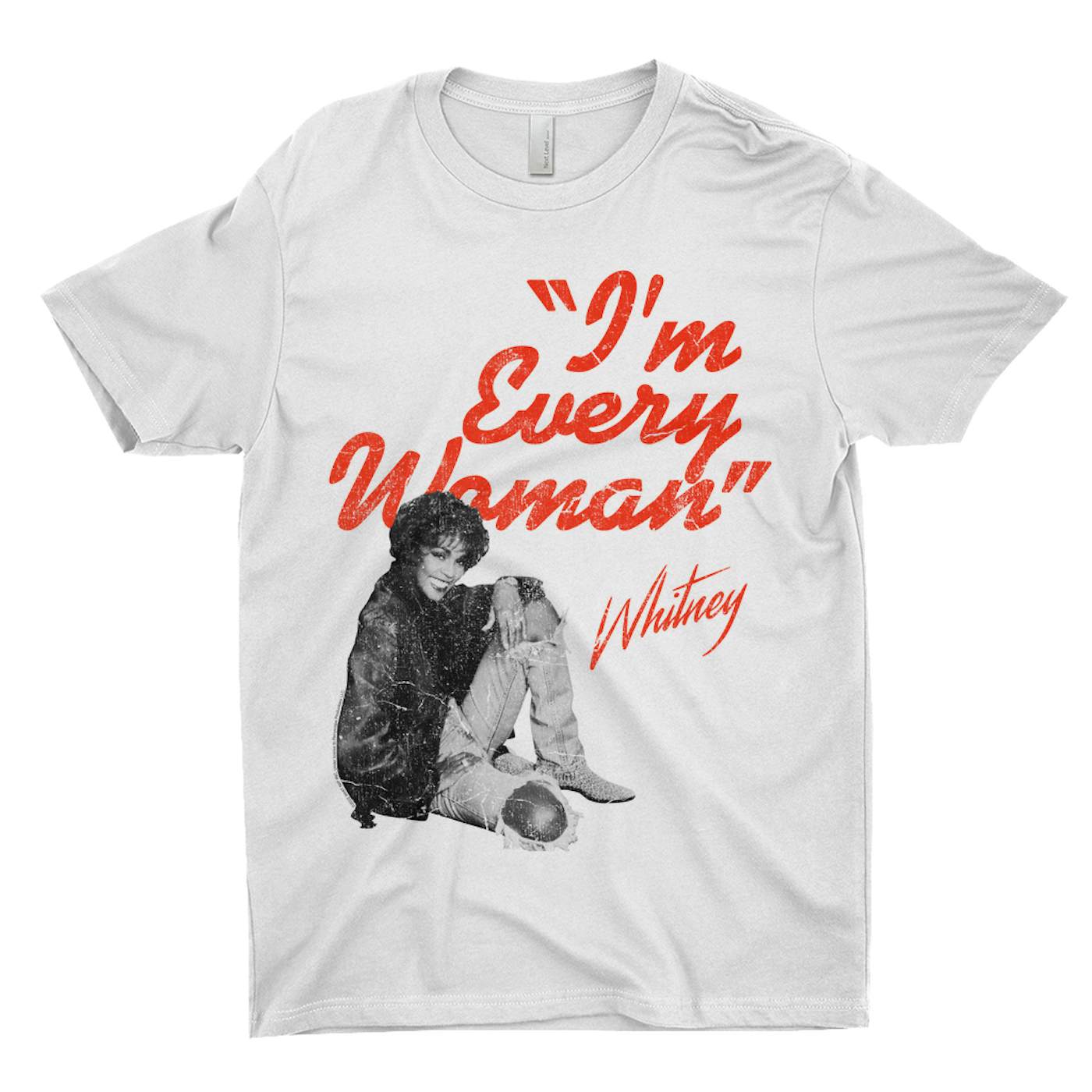 Whitney Houston T-Shirt | I'm Every Woman Distressed (Merchbar Exclusive) Whitney Houston Shirt