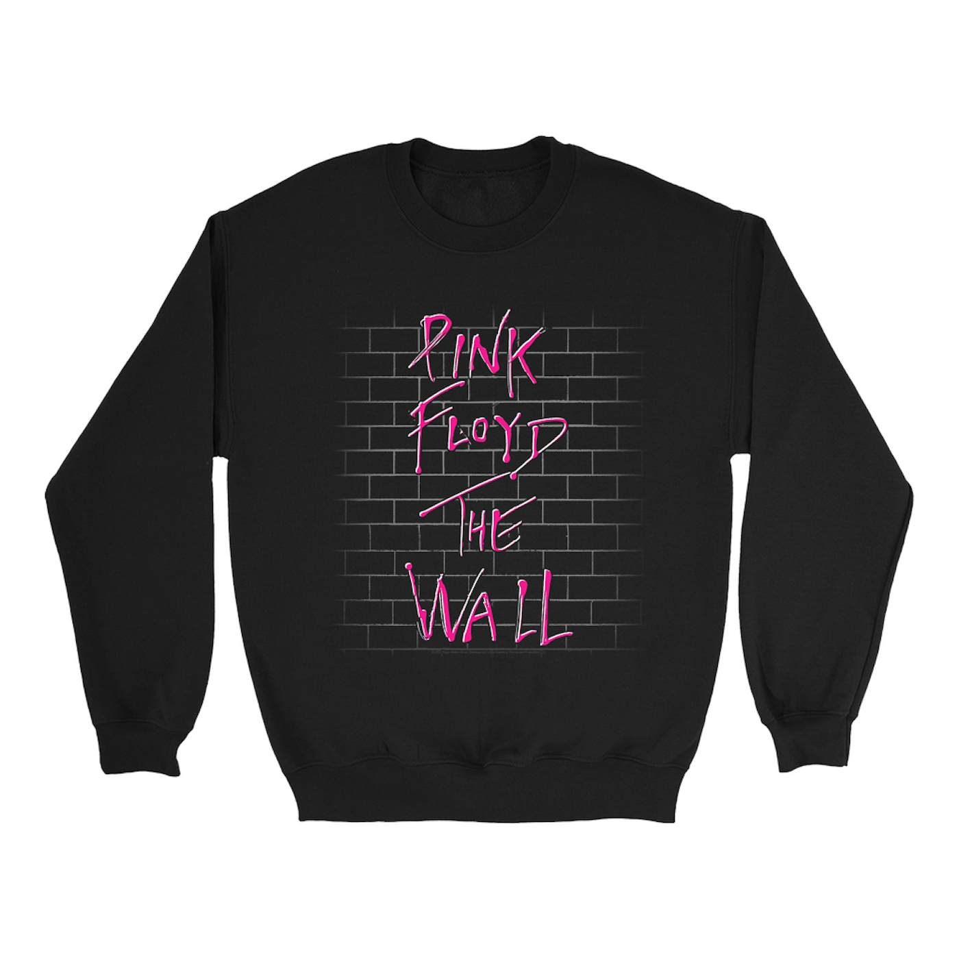 Pink Floyd Sweatshirt | Hot Pink The Wall Pink Floyd Sweatshirt