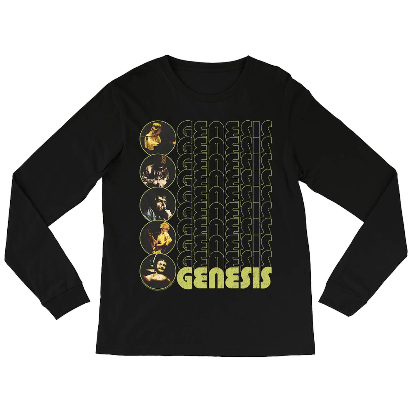 Genesis Long Sleeve Shirt | The Carpet Crawlers Album Design Distressed Genesis Shirt