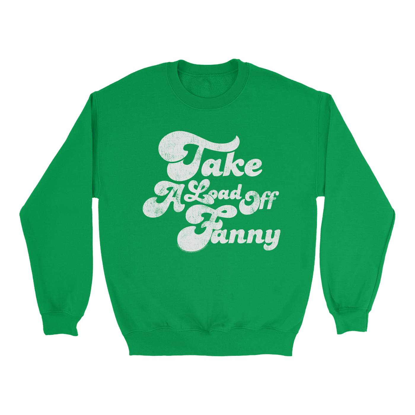 The Band Bright Colored Sweatshirt | Take A Load Off Fanny Distressed The Band Sweatshirt