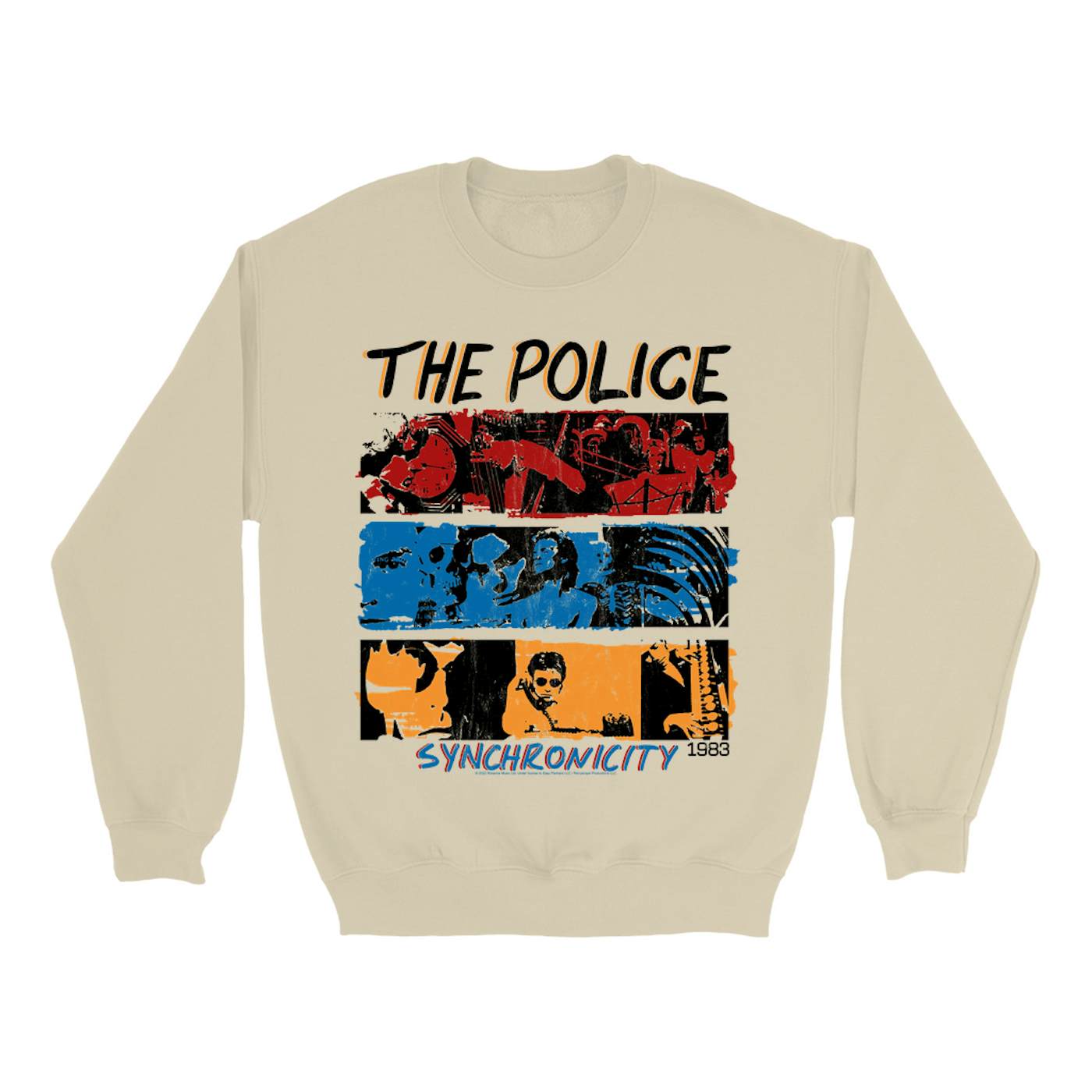 The Police Sweatshirt | 1983 Synchronicity Tour Distressed (Merchbar Exclusive) The Police Sweatshirt