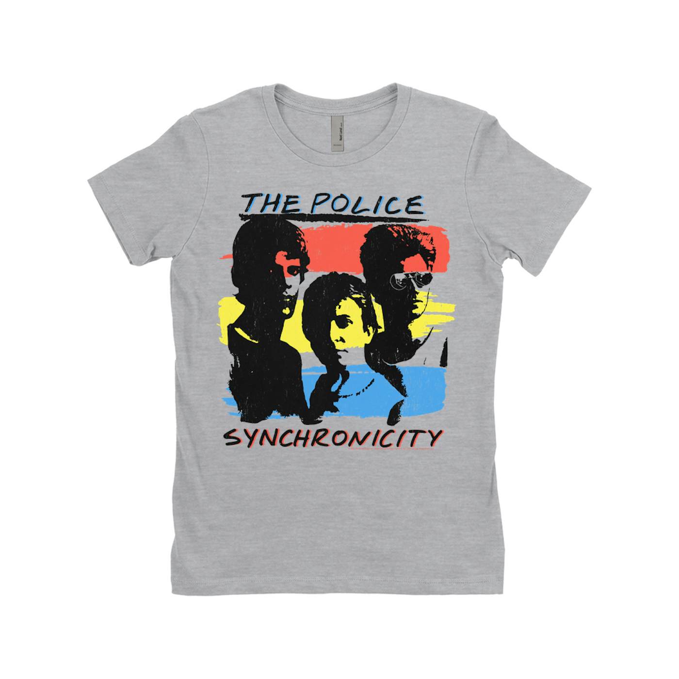 The Police Ladies' Boyfriend T-Shirt | Synchronicity Colorful Album Design (Merchbar Exclusive) The Police Shirt
