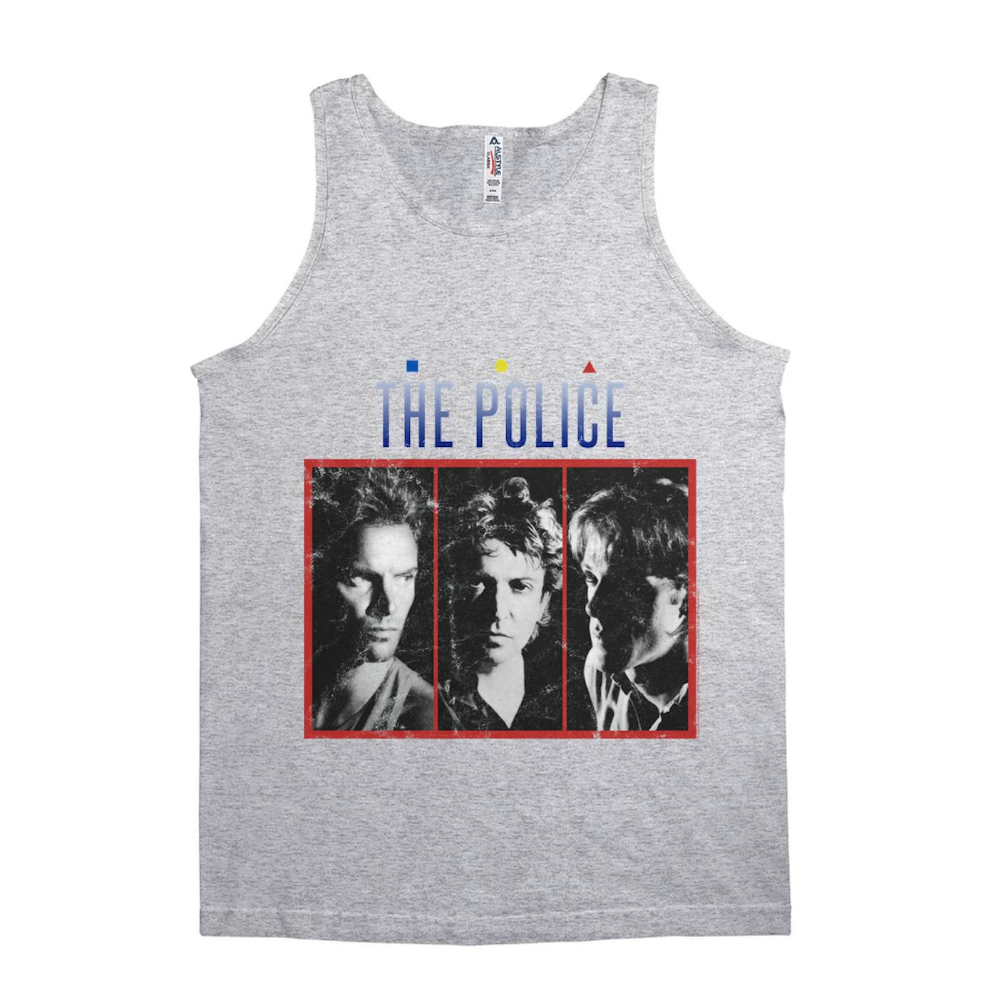 The Police Unisex Tank Top | The Singles Album Art Image Distressed (Merchbar Exclusive) The Police Shirt