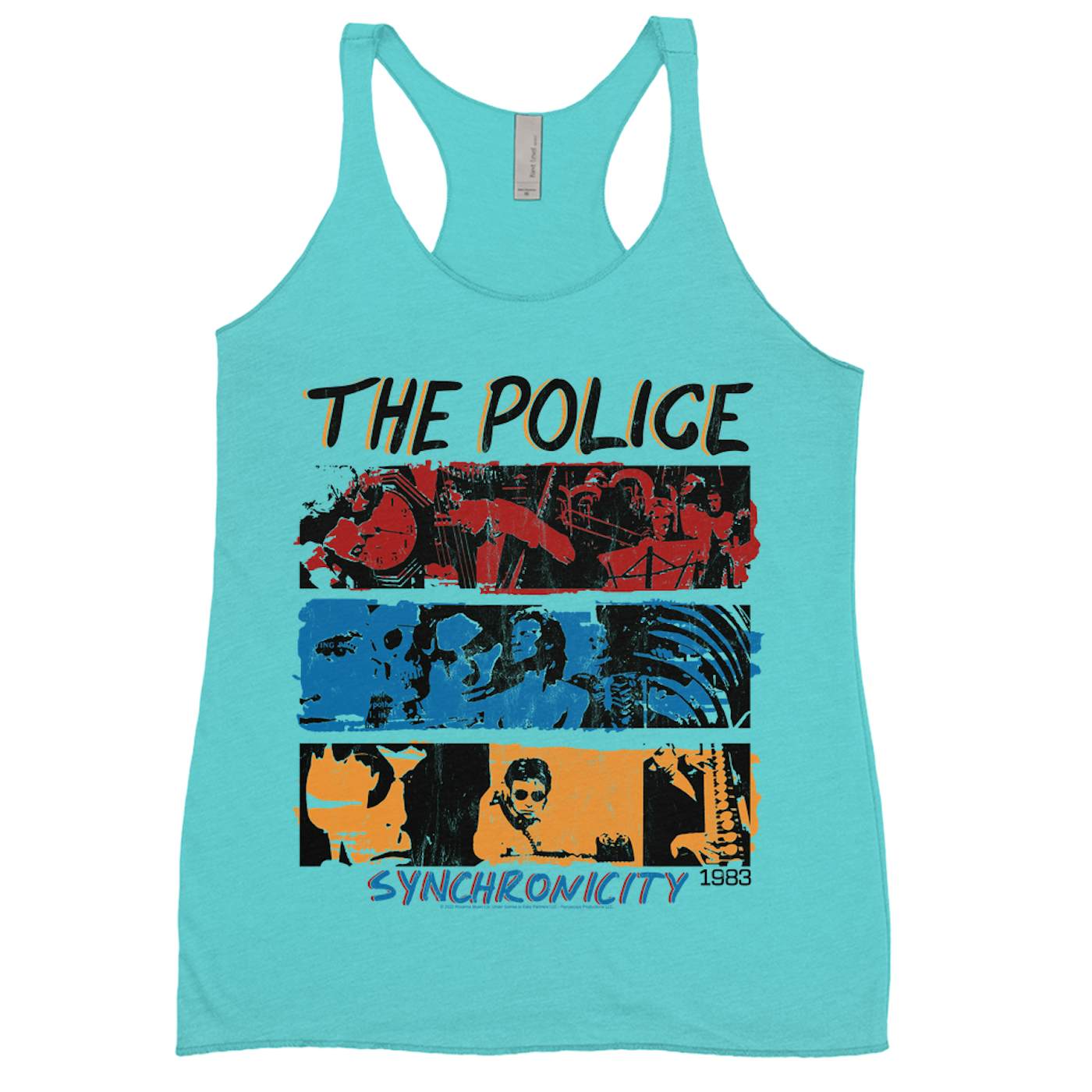 The Police Ladies' Tank Top | 1983 Synchronicity Tour Distressed (Merchbar Exclusive) The Police Shirt