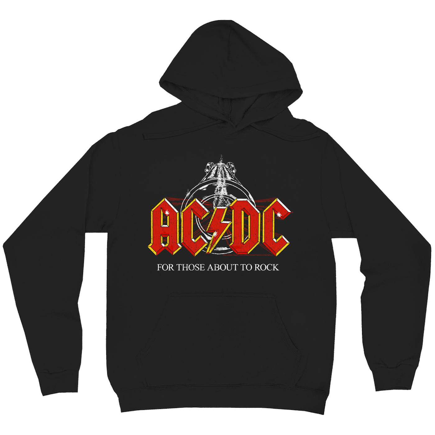 AC/DC Hoodie | For Those About To Rock Cannon Shot Distressed ACDC Hoodie