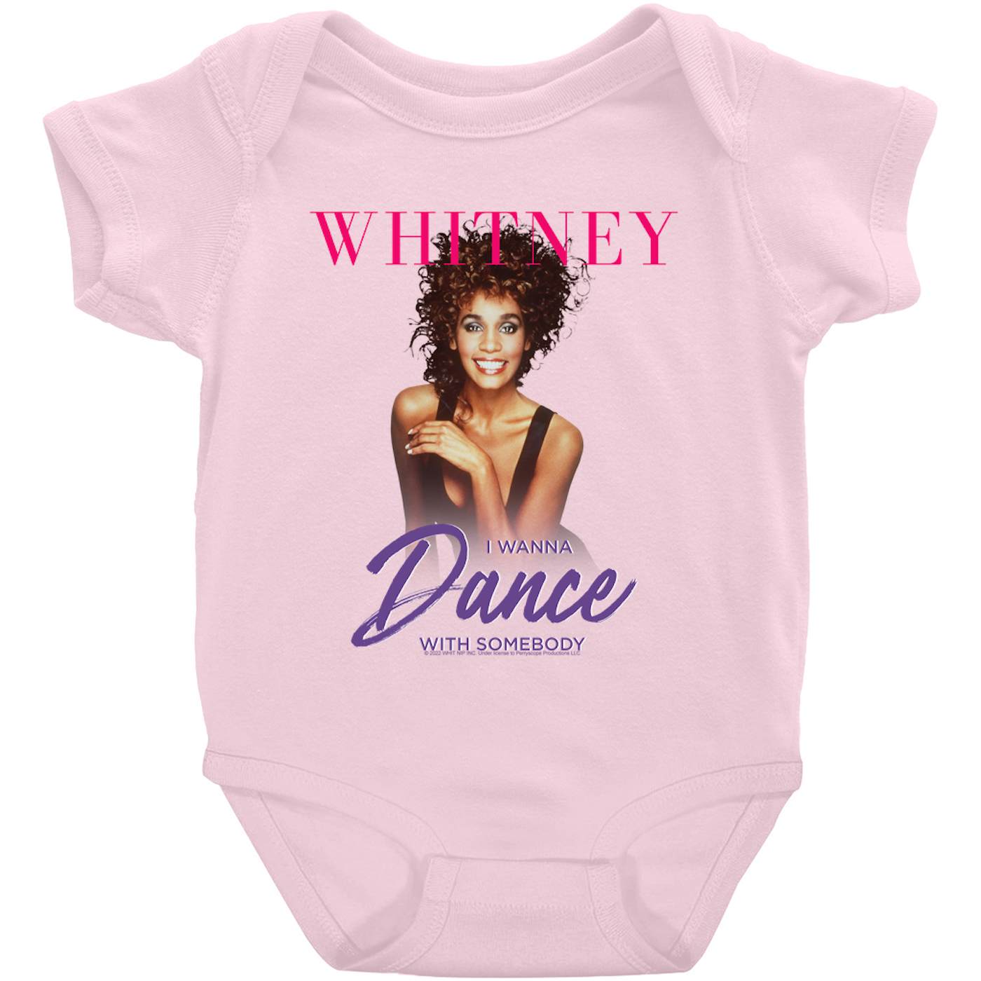 verstoring Aankondiging vrijgesteld Whitney Houston Baby Short Sleeve Bodysuit | I Wanna Dance With Somebody  Purple Pink Design (Merchbar Exclusive) Whitney Houston Bodysuit