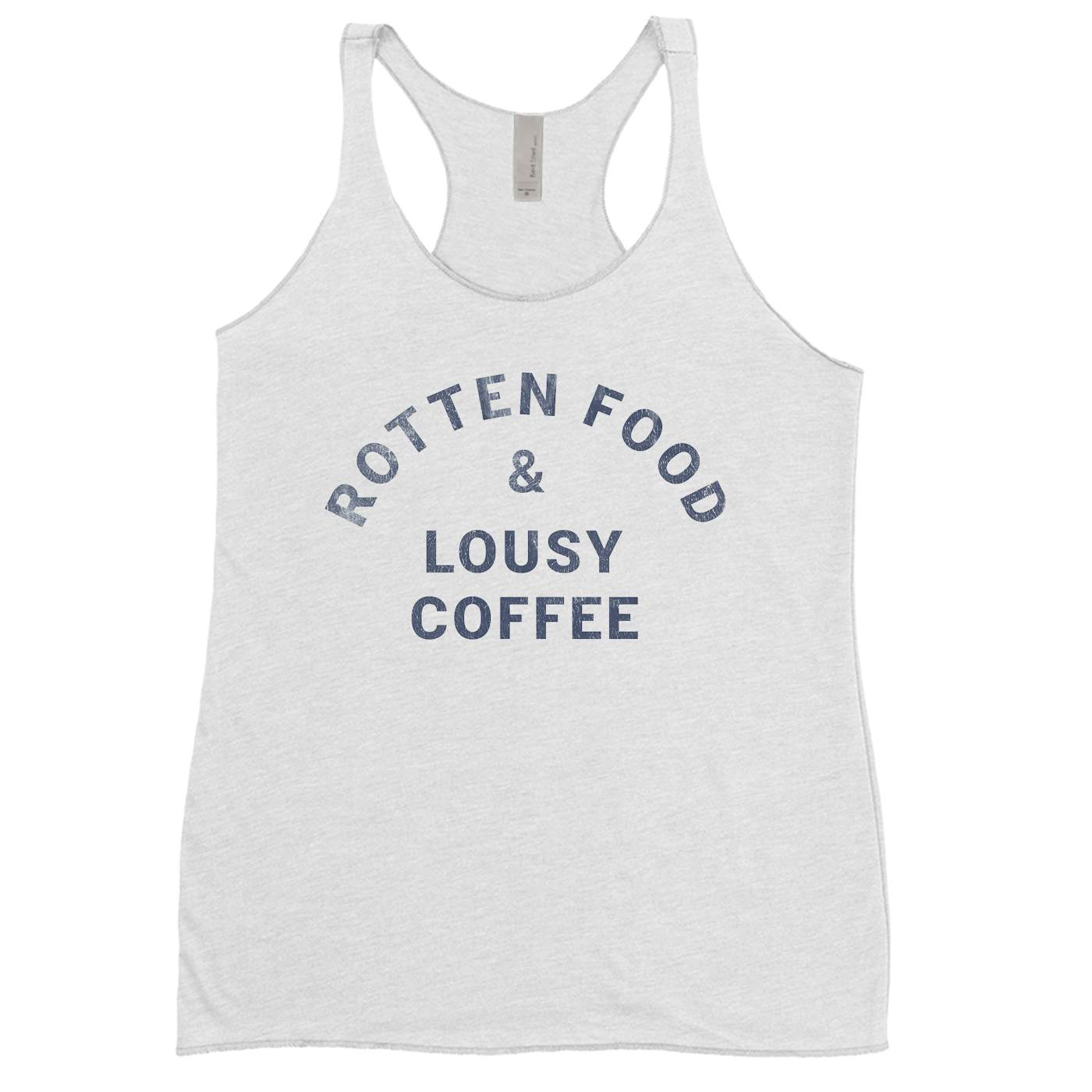 Joe Cocker Ladies' Tank Top | Rotten Food & Lousy Coffee Tee worn by Joe Cocker Shirt