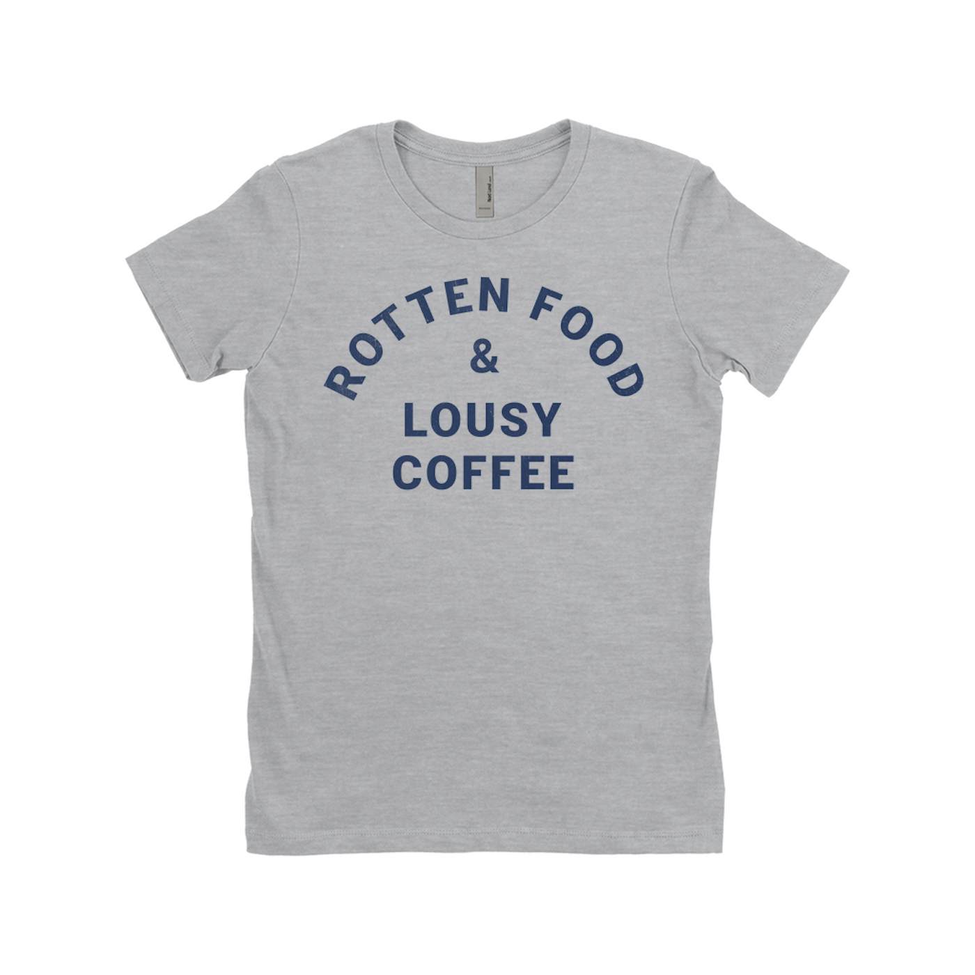 Joe Cocker Ladies' Boyfriend T-Shirt | Rotten Food & Lousy Coffee Tee worn by Joe Cocker Shirt