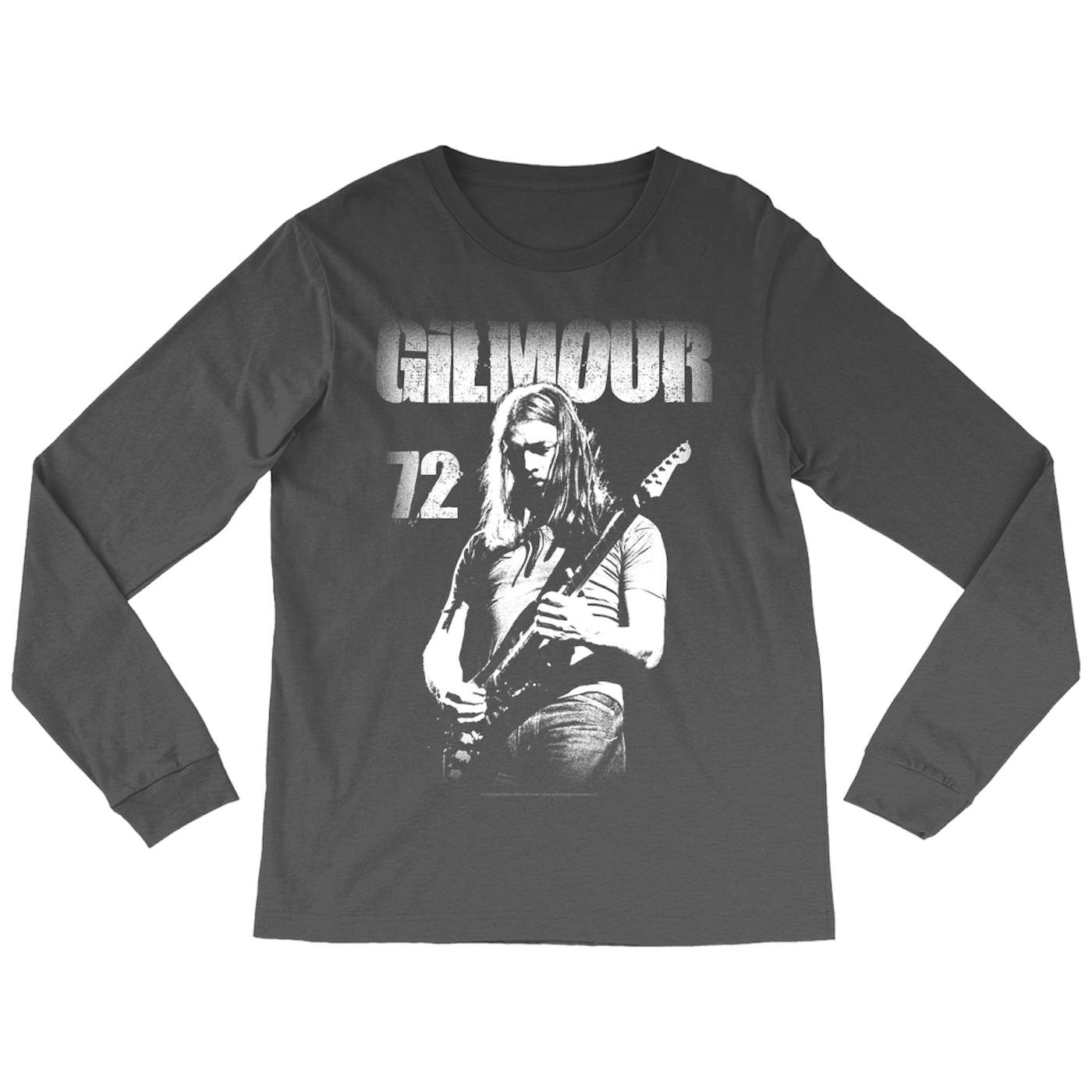 David Gilmour Long Sleeve Shirt | White Gilmour 72 Distressed David Gilmour Shirt