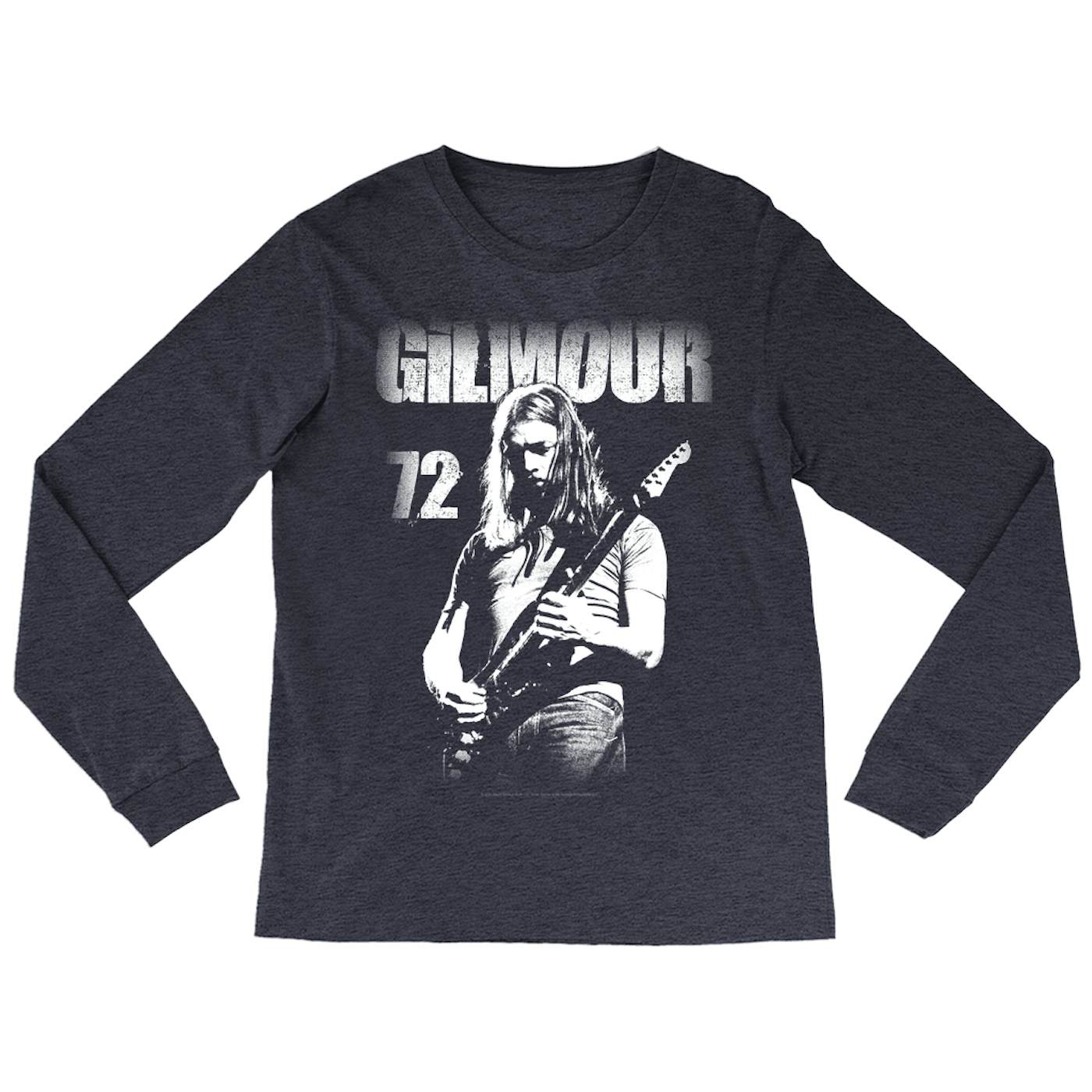 David Gilmour Long Sleeve Shirt | White Gilmour 72 Distressed David Gilmour Shirt