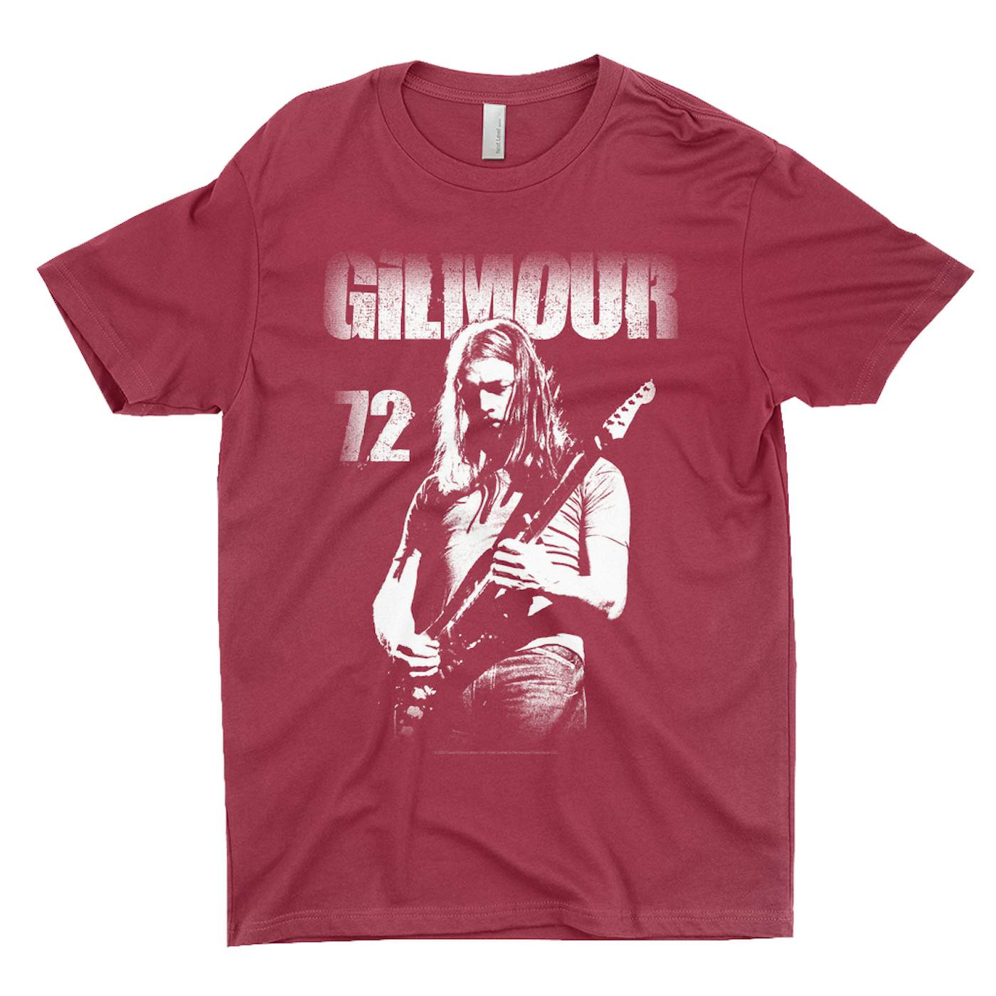 David Gilmour T-Shirt | White Gilmour 72 Distressed David Gilmour Shirt