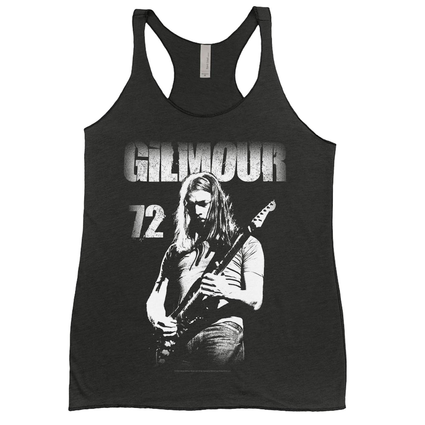 David Gilmour Ladies' Tank Top | White Gilmour 72 Distressed David Gilmour Shirt