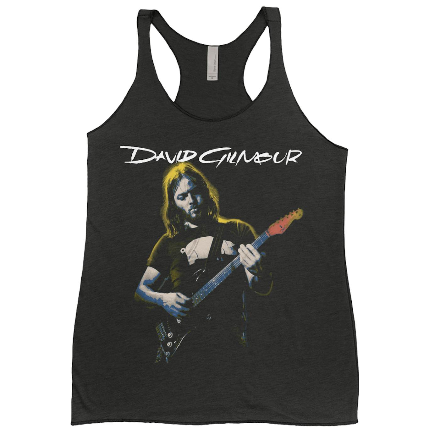 David Gilmour Ladies' Tank Top | 1977 Color Tinted Photo With Logo David Gilmour Shirt