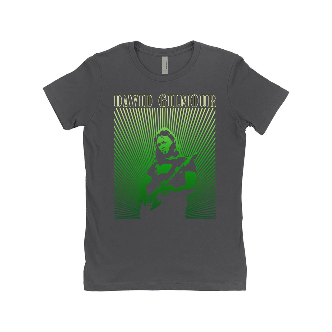 David Gilmour Ladies' Boyfriend T-Shirt | Green Young David Gilmour Ombre David Gilmour Shirt