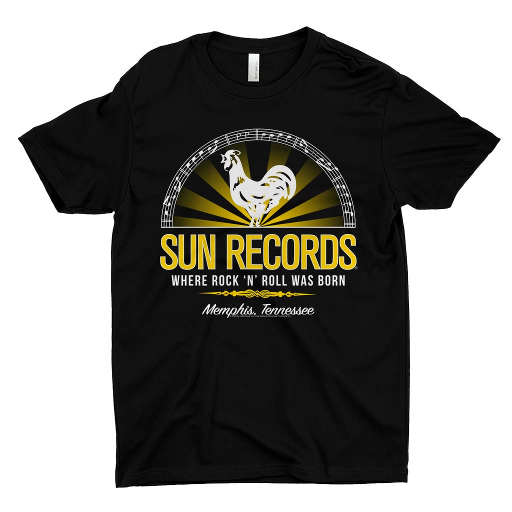 Sun Records TShirt Ombre Rooster Where Rock N' Roll Was Born Sun