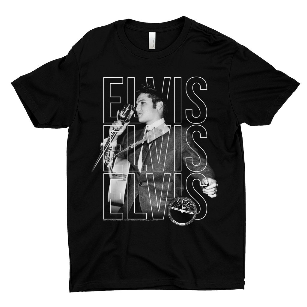 Elvis Presley T Shirt Live Sun Triple Logo Elvis Presley Shirt 9036