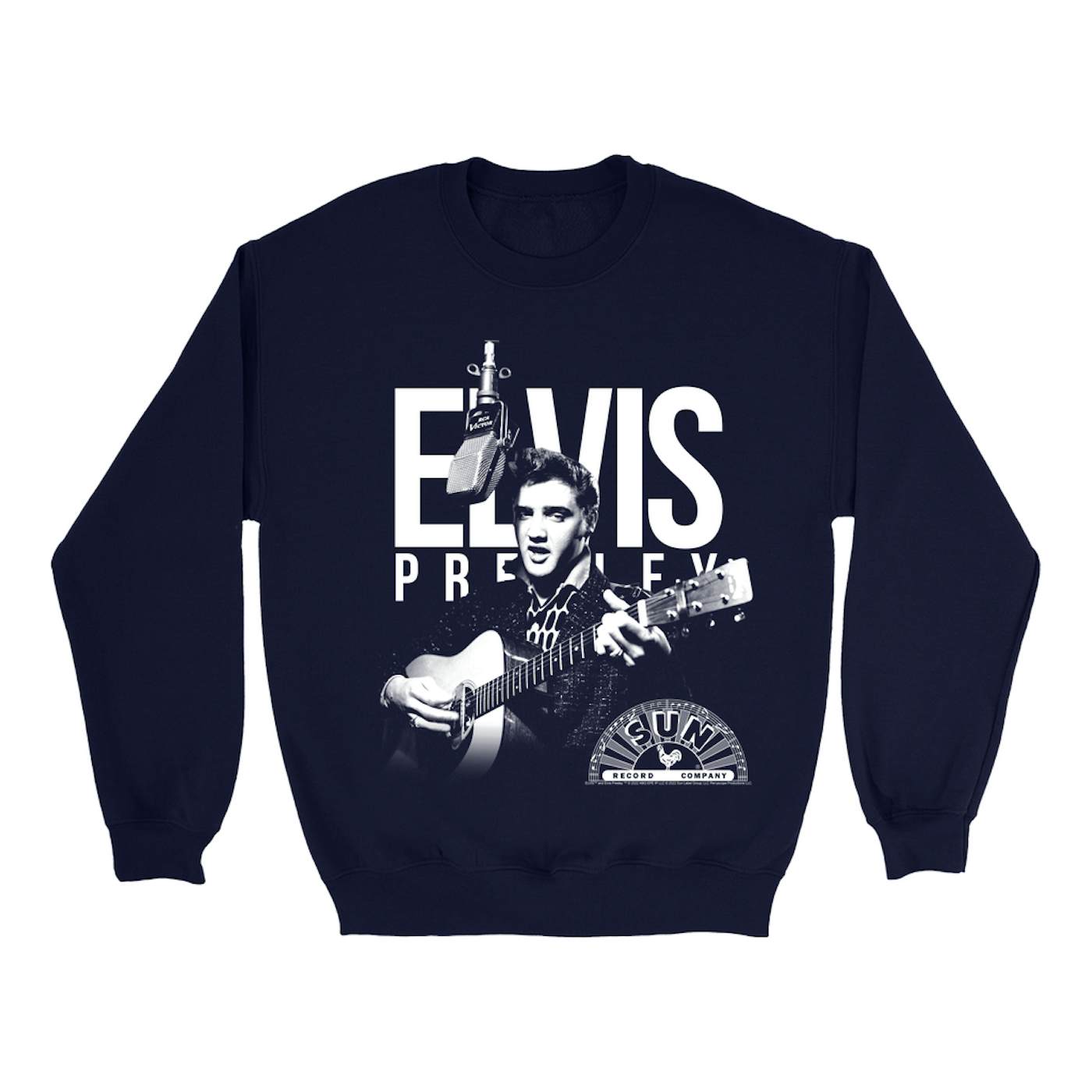 Elvis Presley Sweatshirt | Performing In White With Logo Elvis